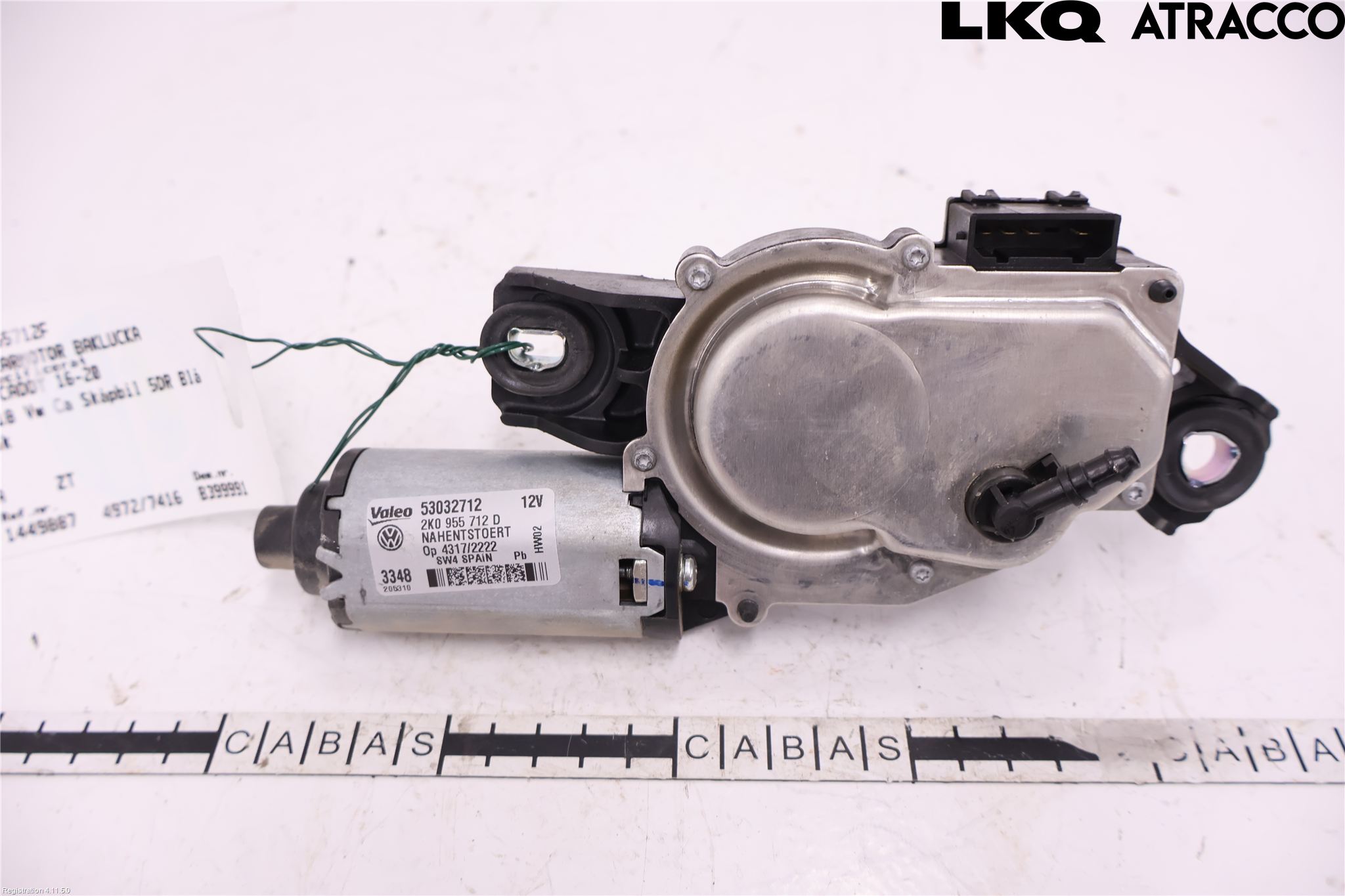 Volkswagen VW CADDY 16-20 Torkarmotor Baklucka