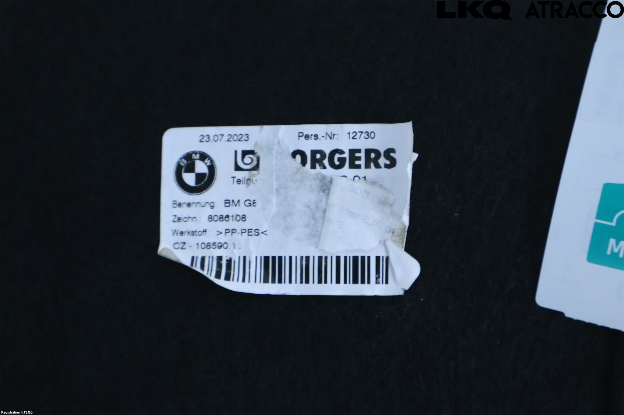 BMW 3 G20/G21/G80/G81 19- Skärm Inner