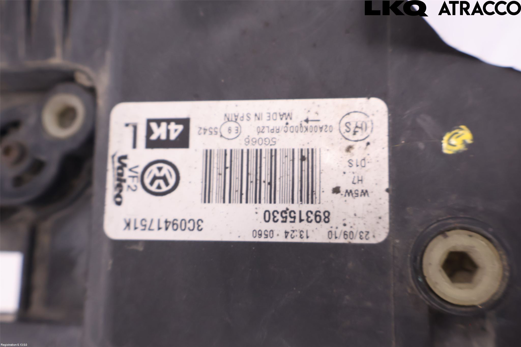 Volkswagen VW PASSAT 05-11 Strålkastare Vänster