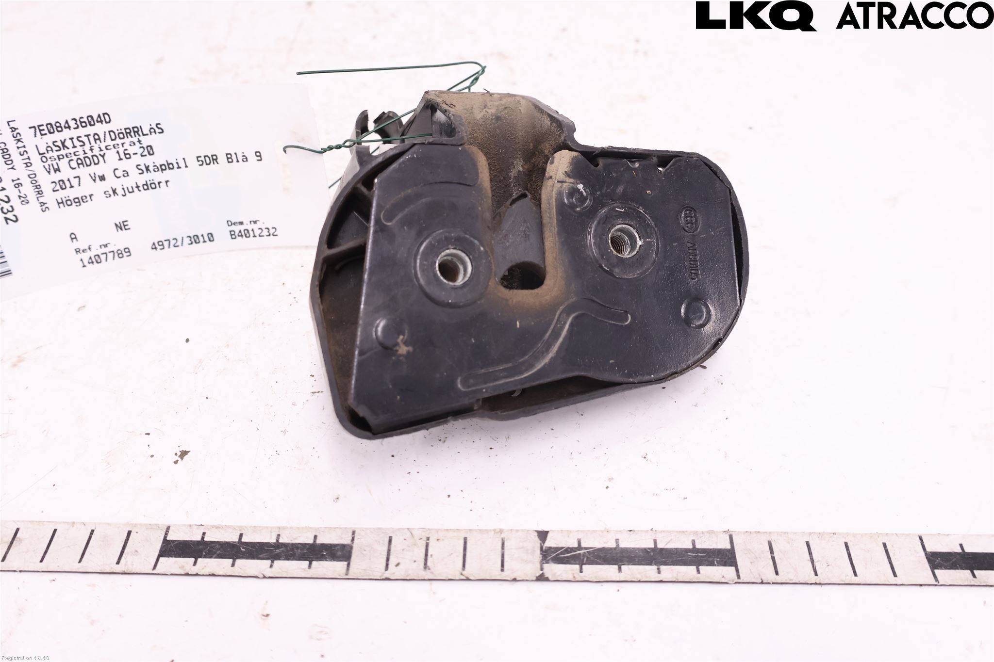Volkswagen VW CADDY 16-20 Låskista-Dörrlås