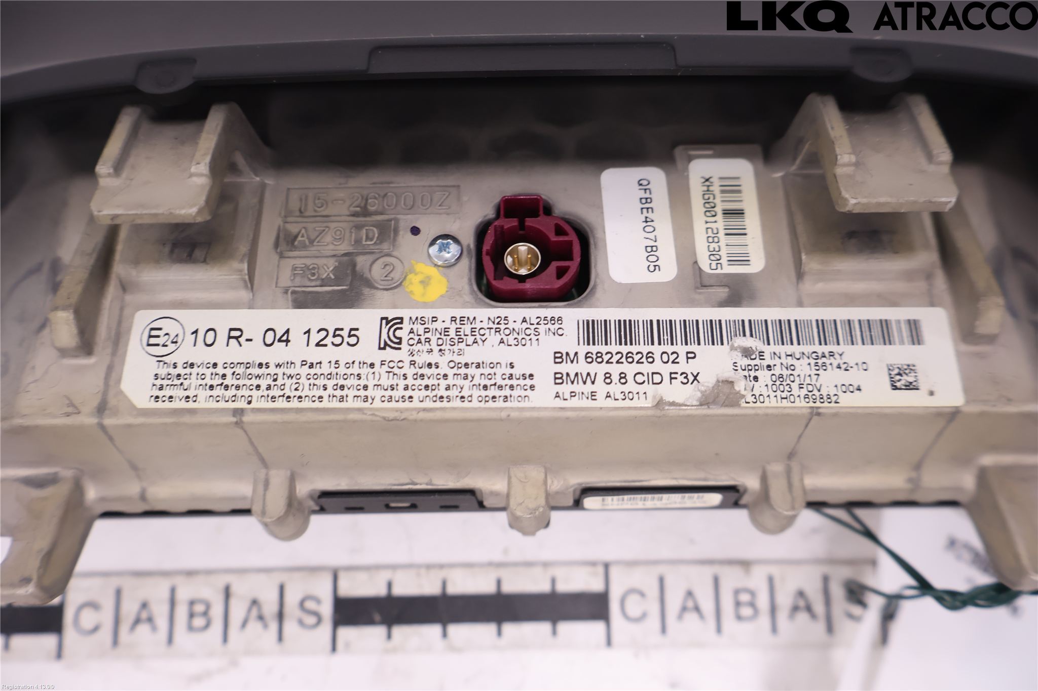 BMW 3 F30/F31/F80 12-19 Bildskärm