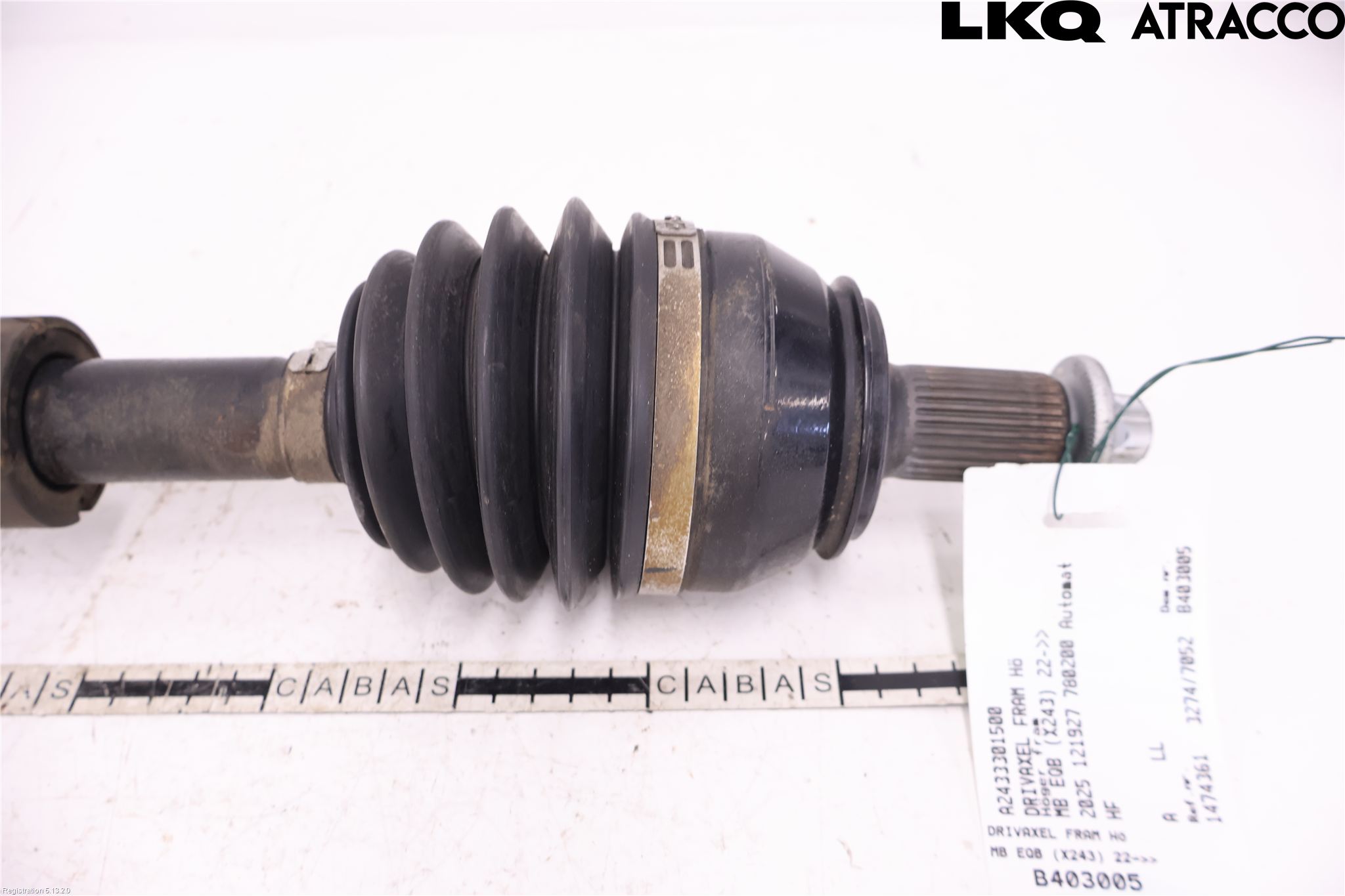 Mercedes-Benz MB EQB (X243) 22- Drivaxel Fram Höger