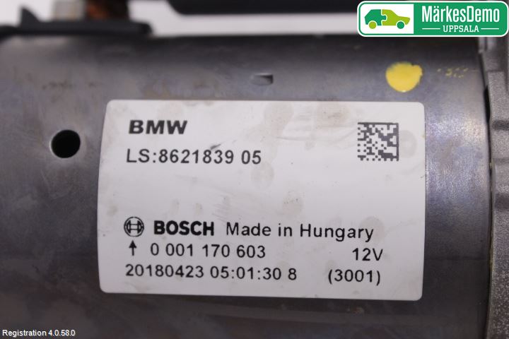 BMW 3 F30/F31/F80 12-19 Startmotor
