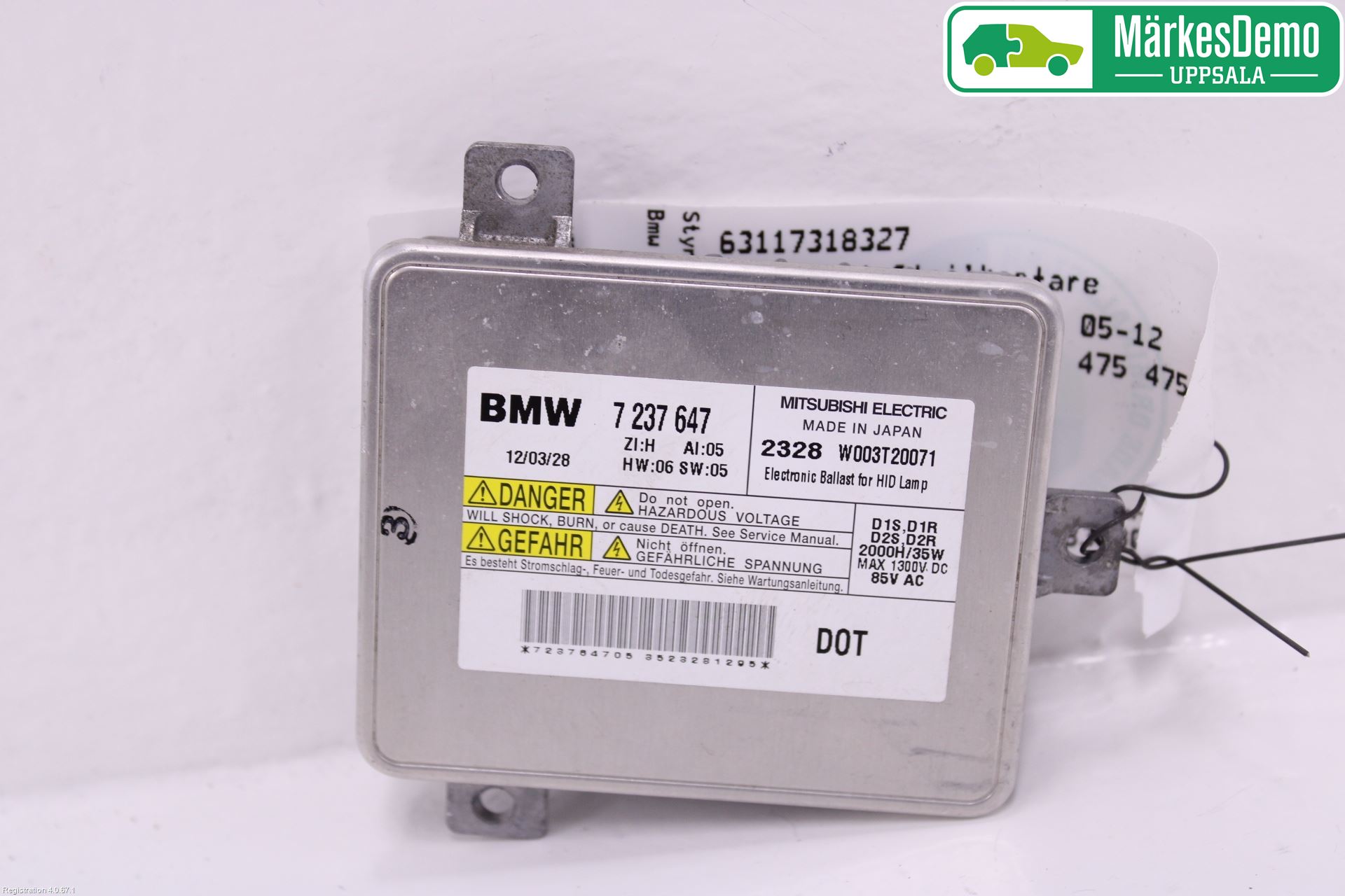 BMW 3 E90/91 SED/TOU 05-12 Styrenhet Strålkastare