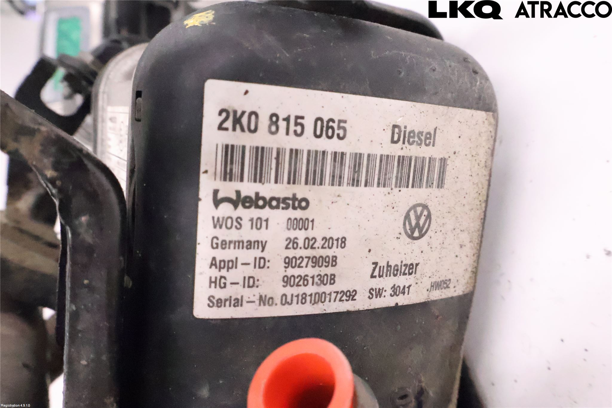 Volkswagen VW CADDY 16-20 Dieselvärmare