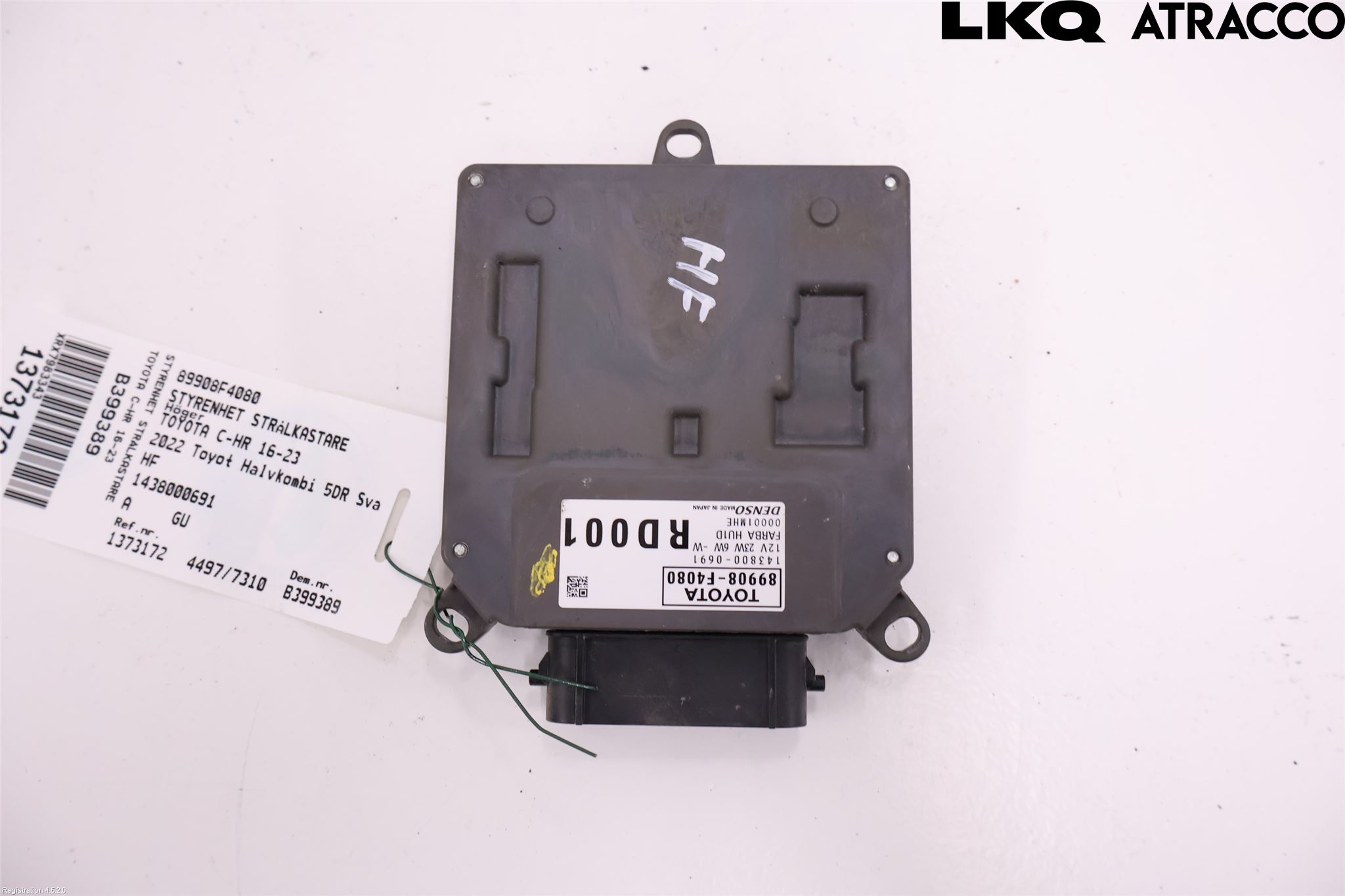 Toyota C-HR 16-23 Styrenhet Strålkastare