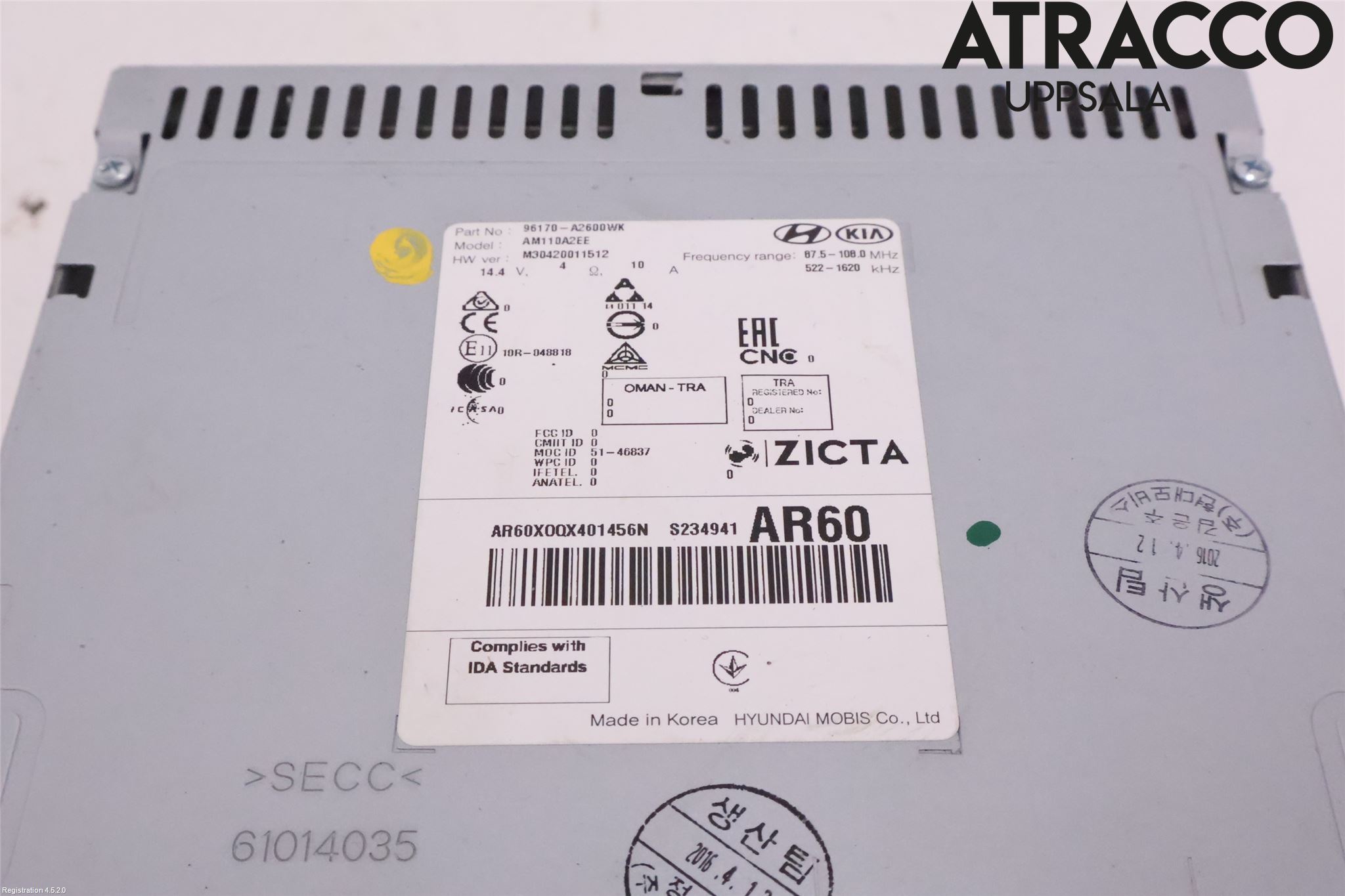 Kia CEED 12-18 Cd Radio - Multimediapanel