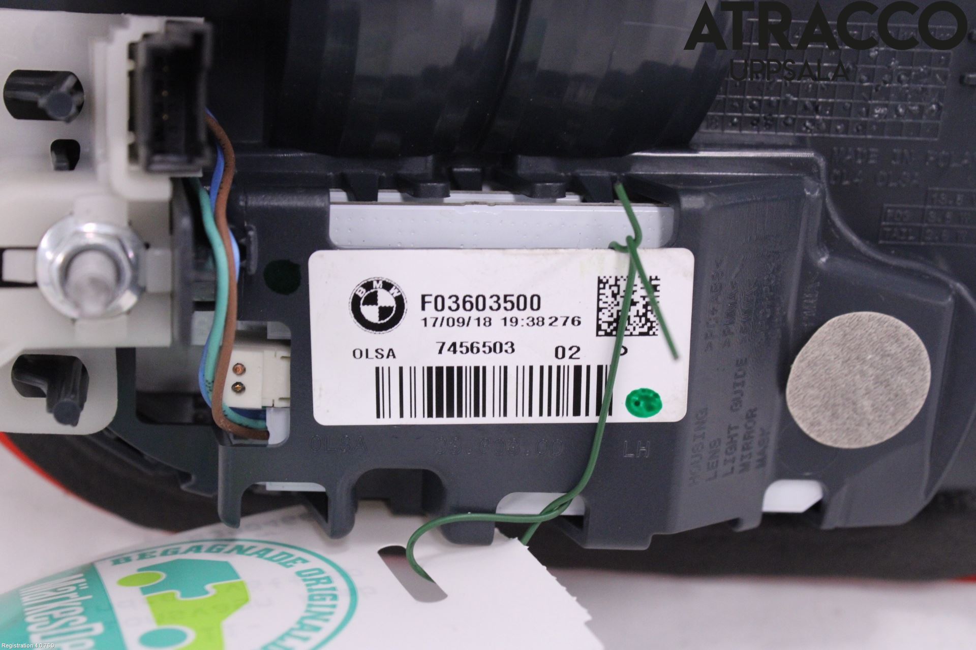 BMW 1 F20/F21 11-19 Bakljus Lucka Vä