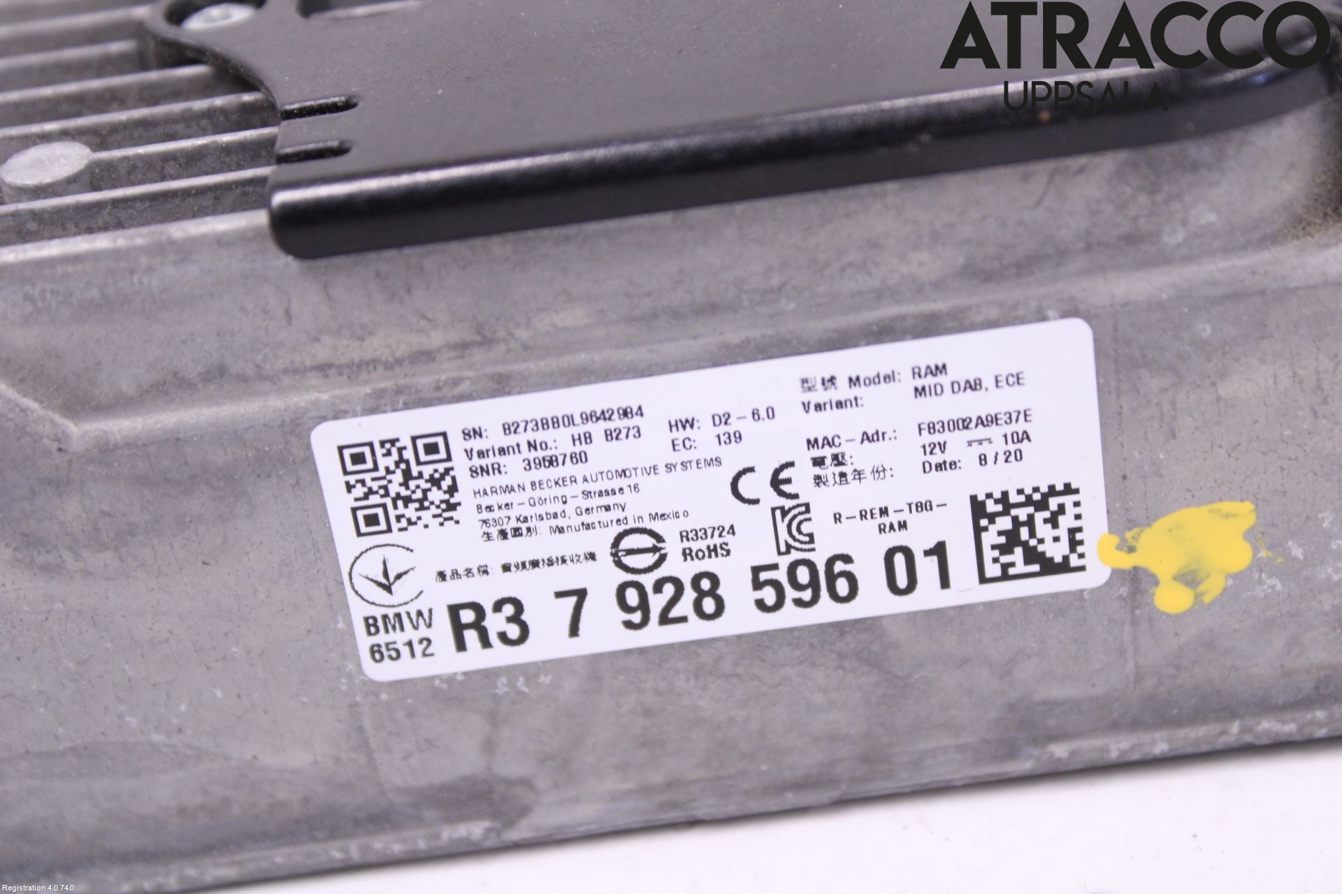 BMW X3 G01 18- Radio-Stereo Förstärkare