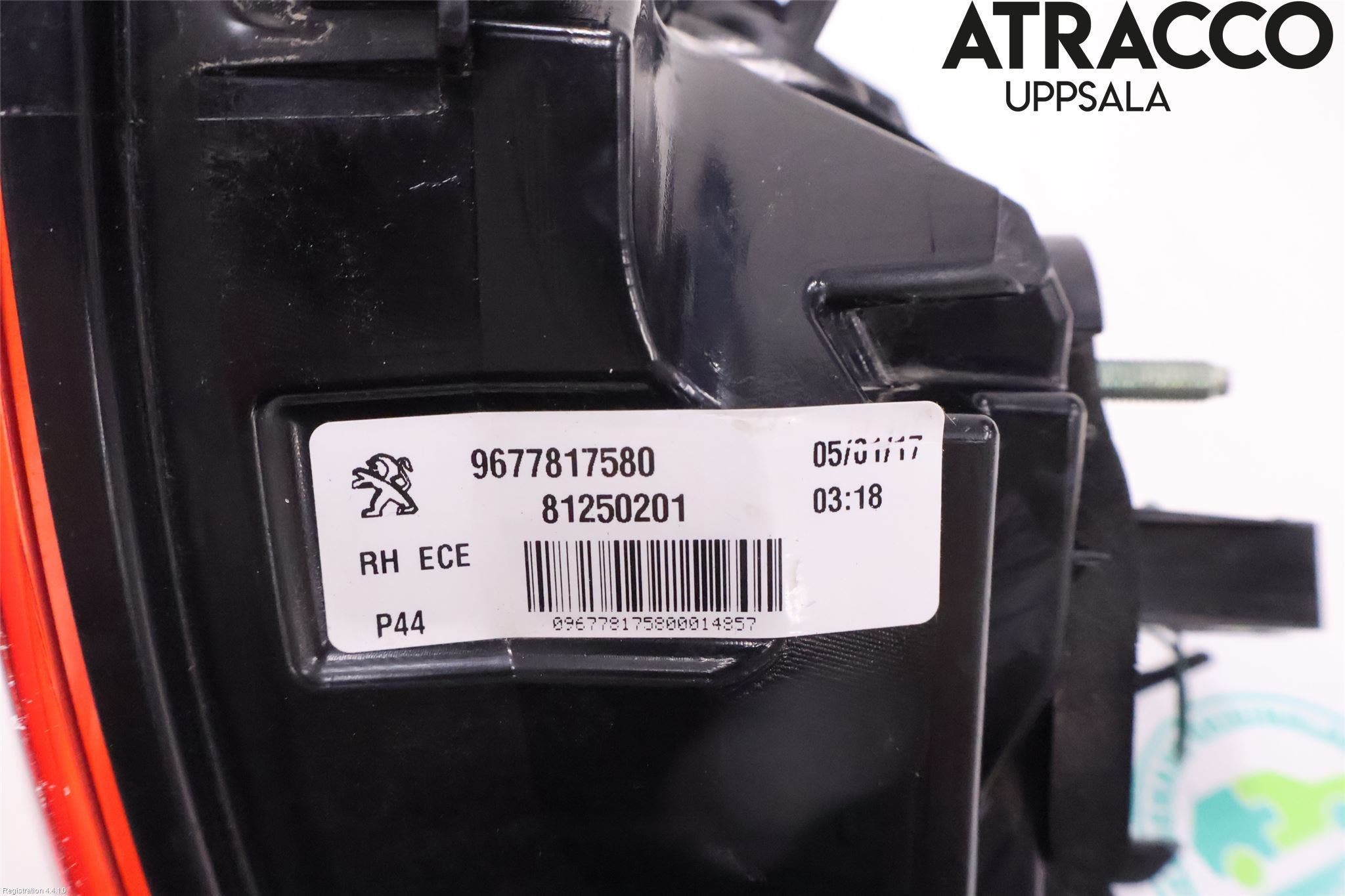 Peugeot 308 14-21 Bakljus Höger