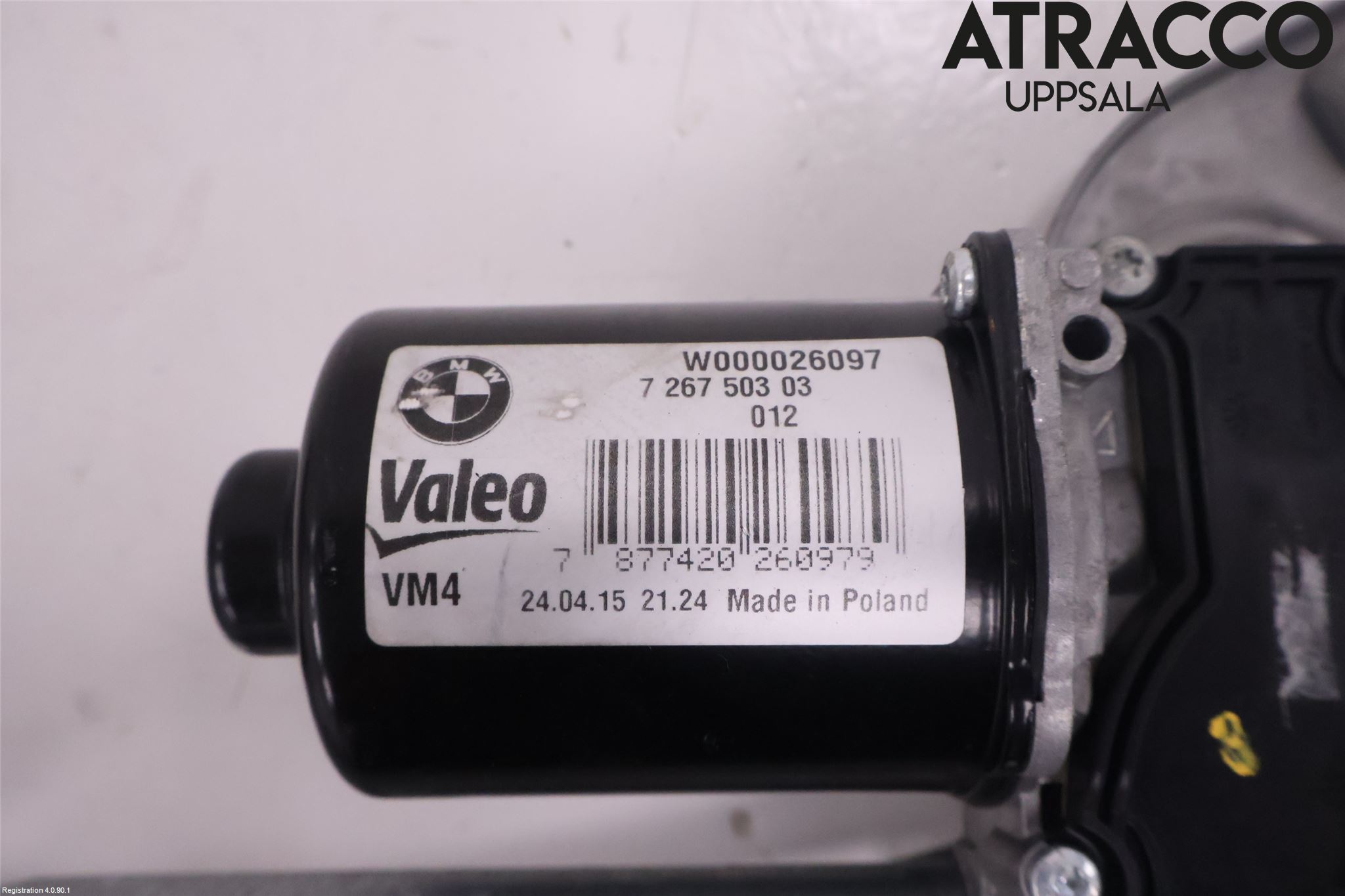 BMW 3 F30/F31/F80 12-19 Torkarmotor Vindruta