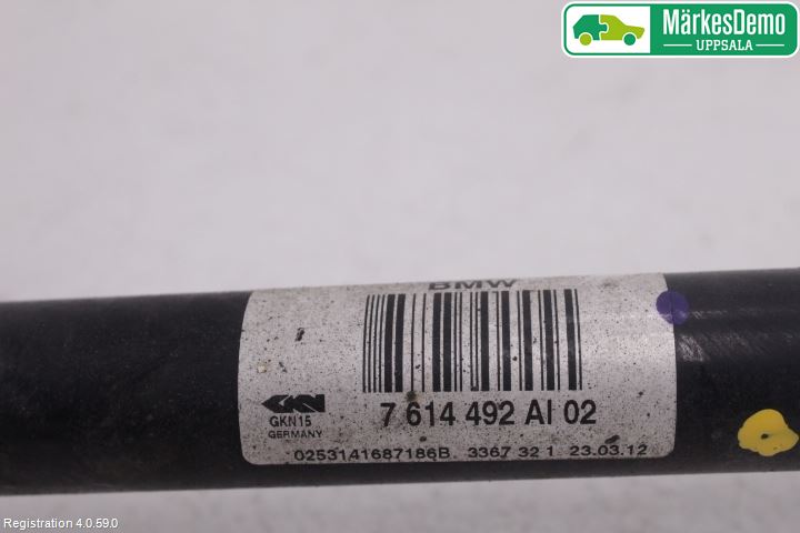 BMW X3 F25 10-17 Drivaxel Bak Höger