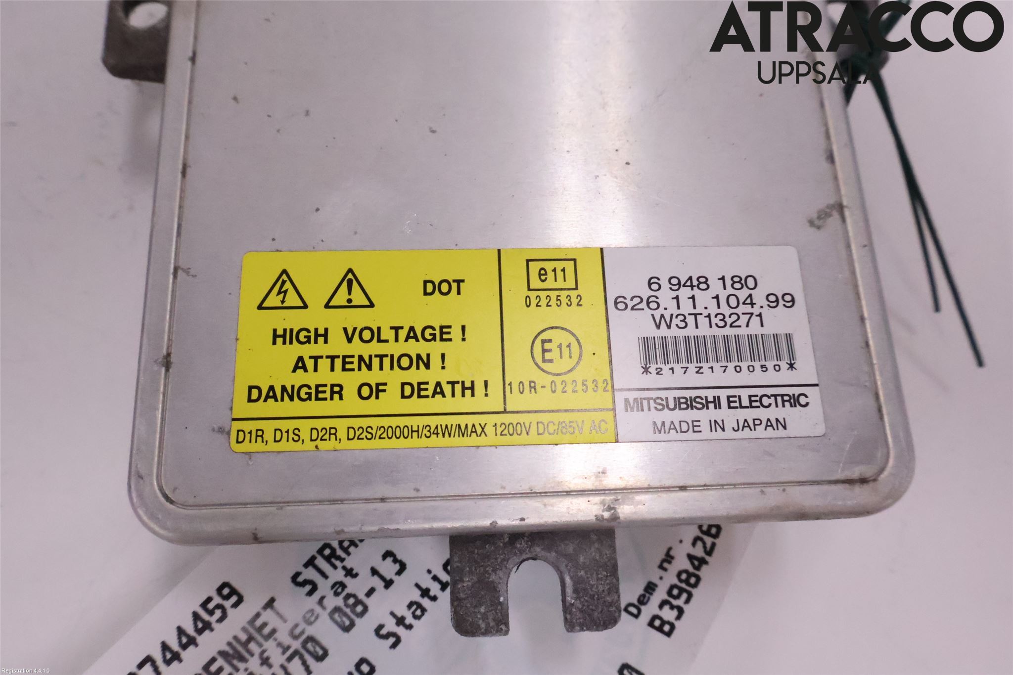 Volvo V70 08-13 Styrenhet Strålkastare