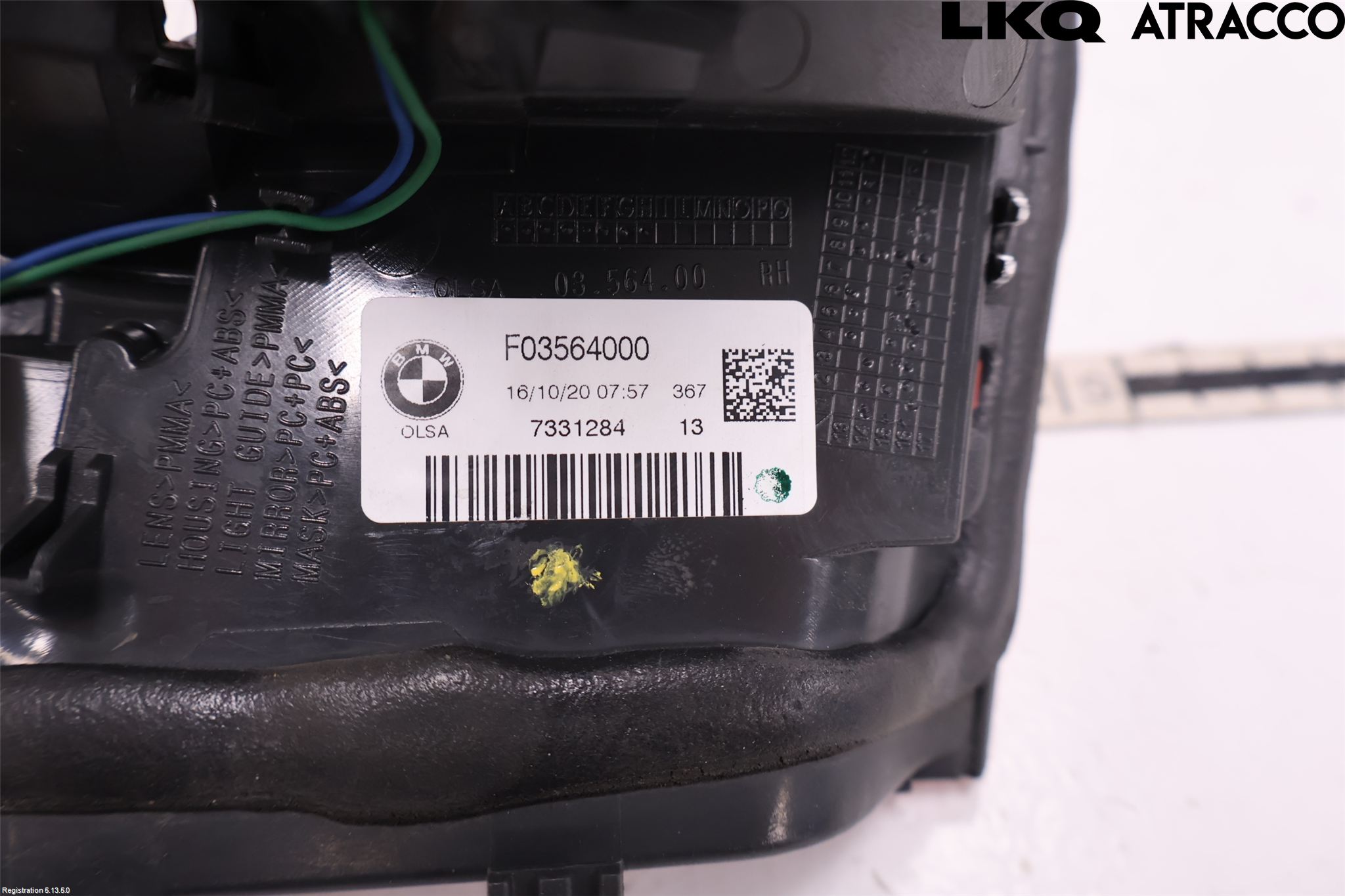 BMW X4 F26 14-18 Bakljus Lucka Hö