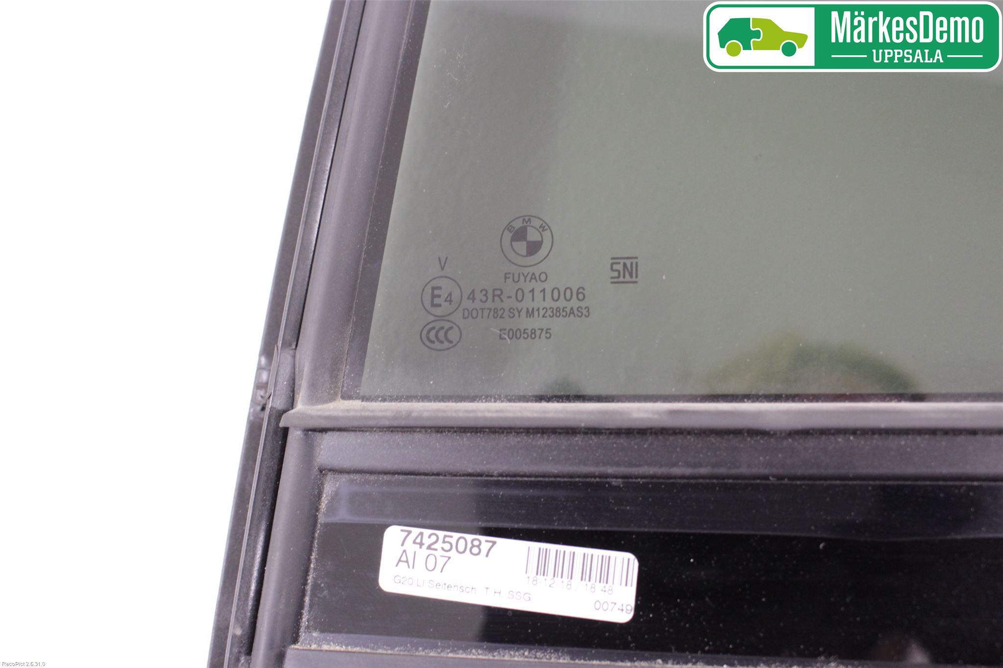 BMW 3 G20/G21/G80/G81 19- Dörruta Bak Lilla Vä