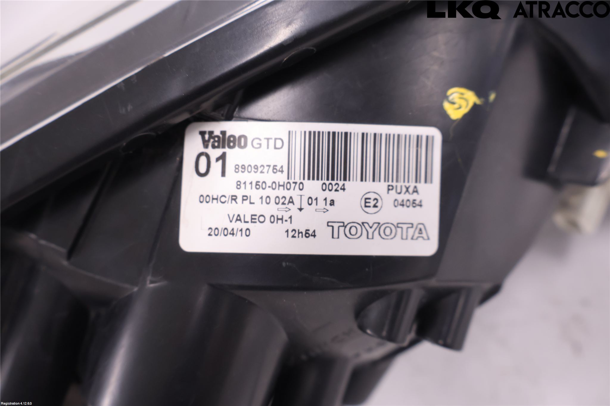 Toyota AYGO 06-14 Strålkastare Vänster