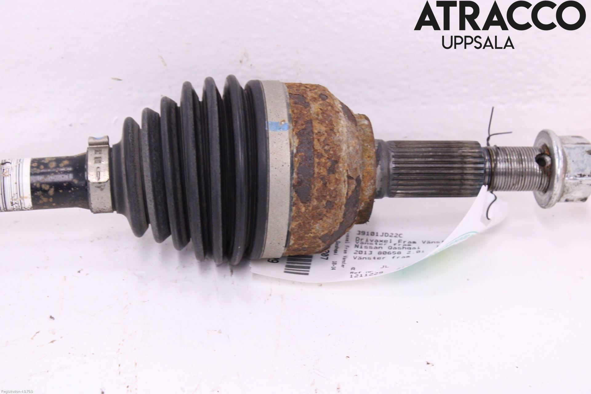 Nissan QASHQAI 10-14 Drivaxel Fram Vänster