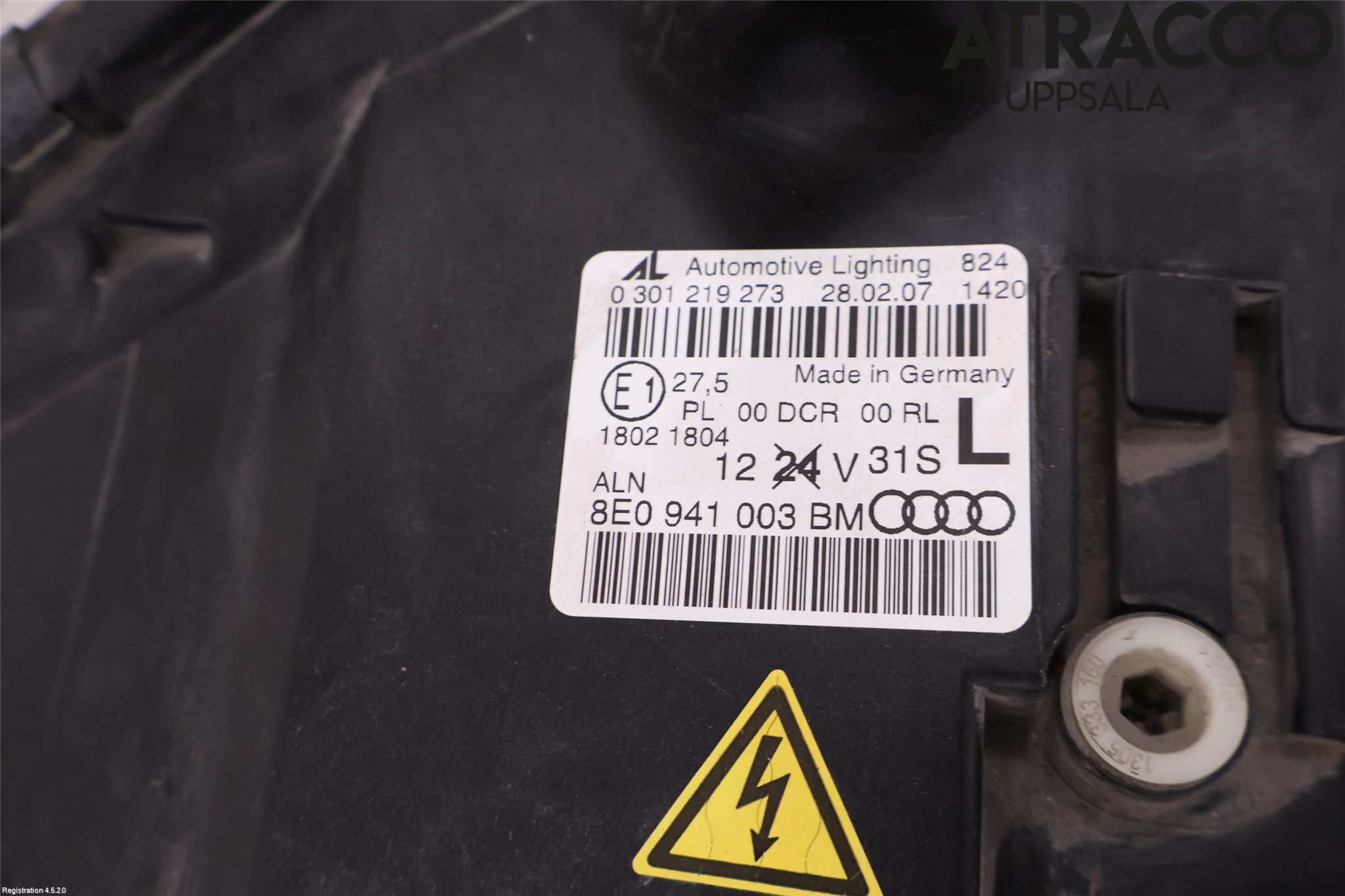 Audi A4/S4 05-07 Strålkastare Vänster