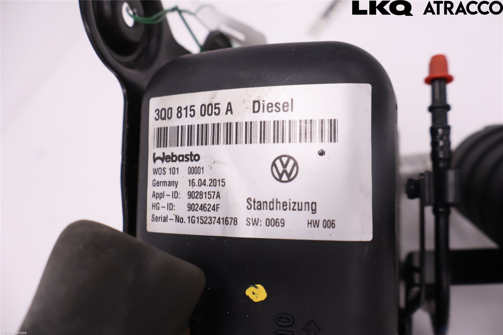 Volkswagen VW PASSAT 15-19 Dieselvärmare