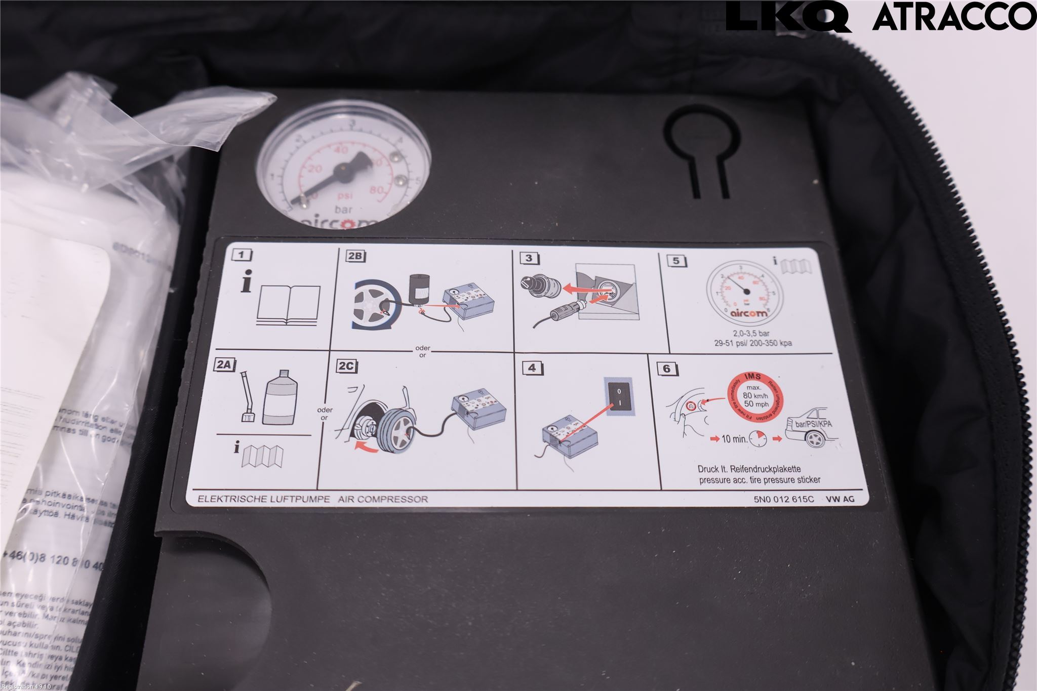 Volkswagen VW CADDY 16-20 Kompressor Däck