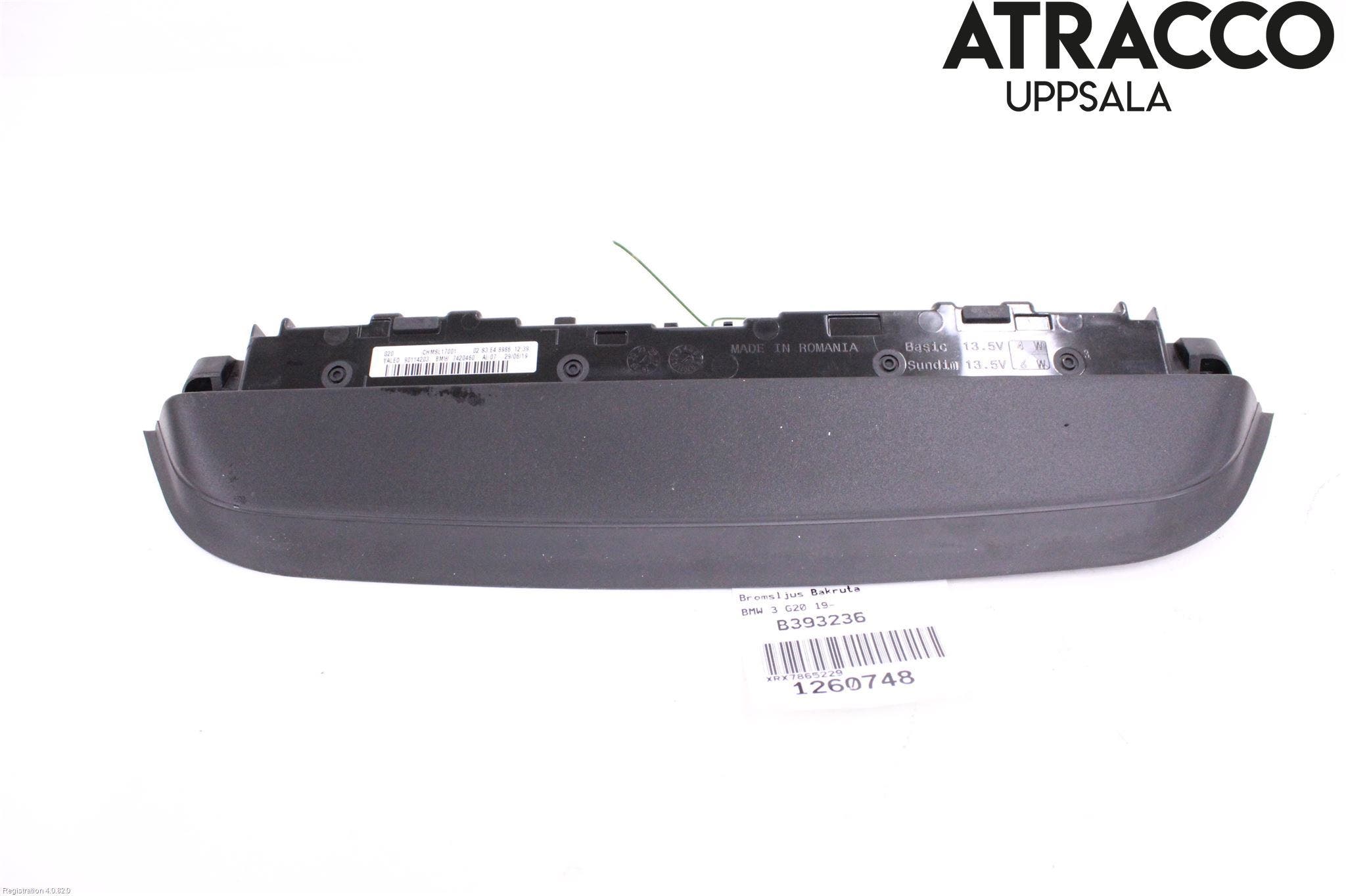 BMW 3 G20/G21/G80/G81 19- Bromsljus Bakruta