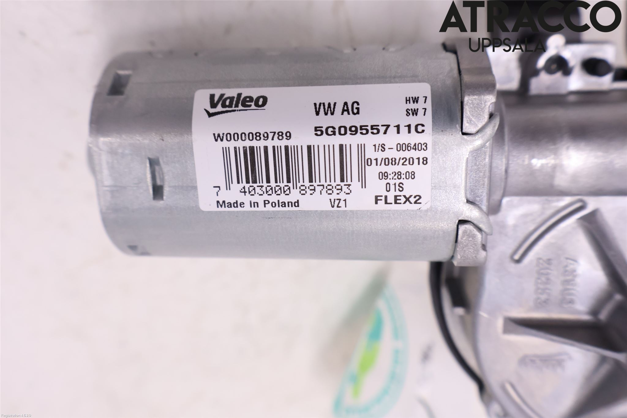 Volkswagen VW PASSAT 15-19 Torkarmotor Baklucka