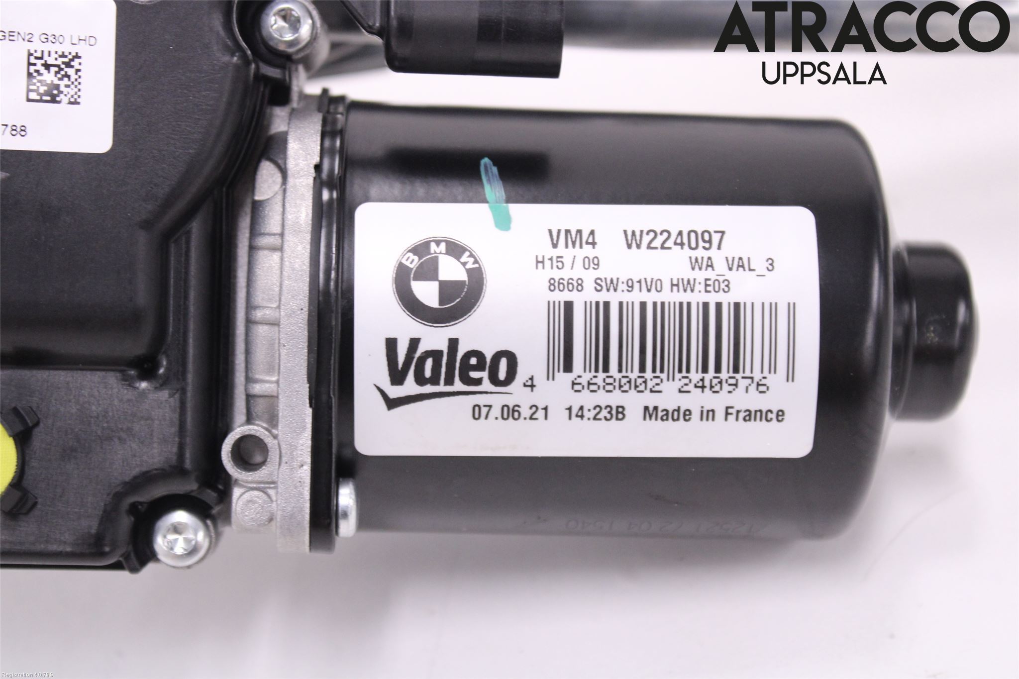 BMW 5 G30/G31/F90 17-23 Torkarmotor Vindruta