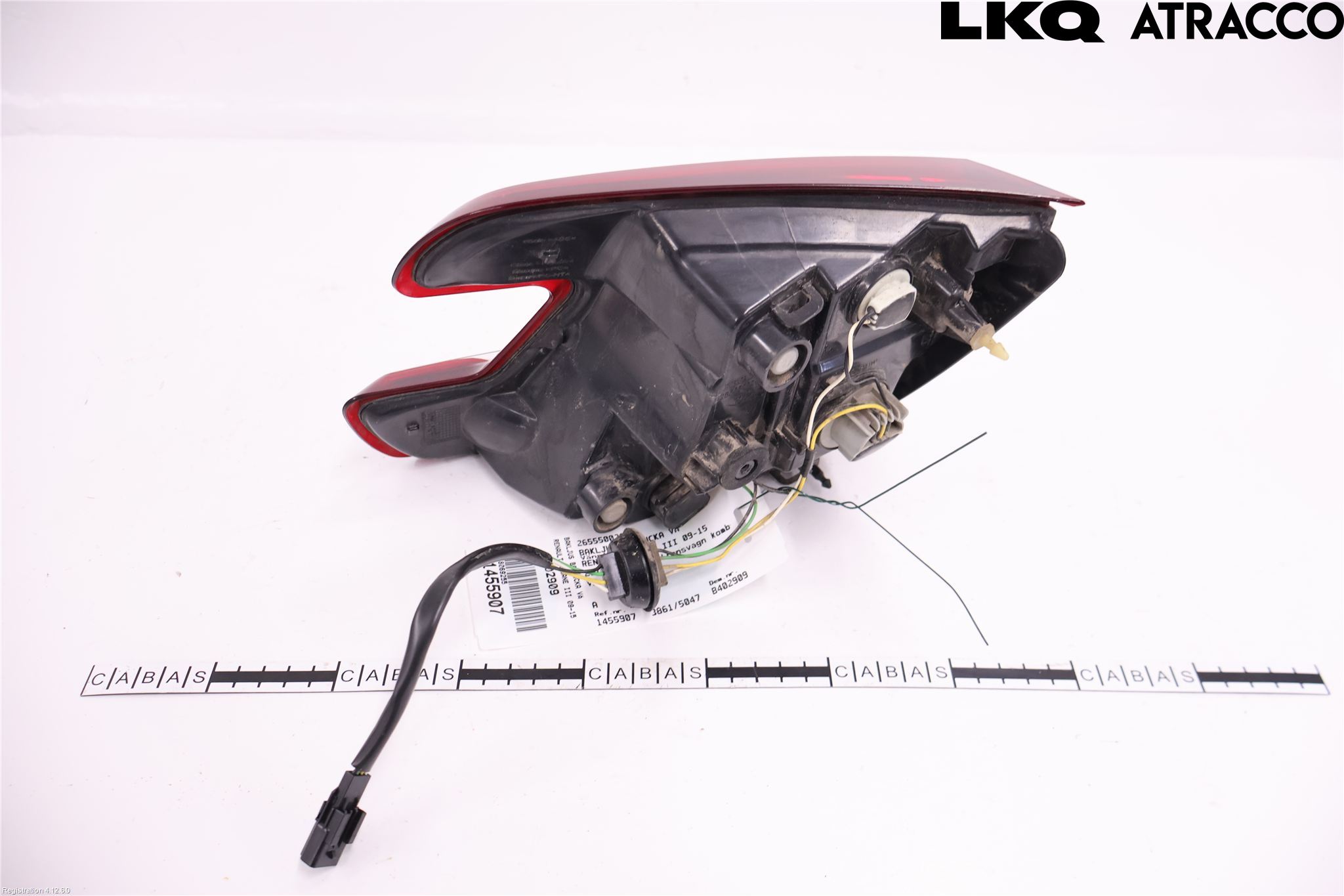 Renault MEGANE III 09-15 Bakljus Lucka Vä