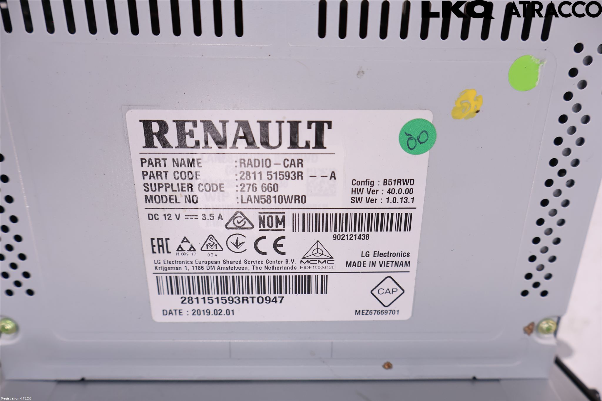 Renault CLIO IV 16-19 Cd Radio - Multimediapanel