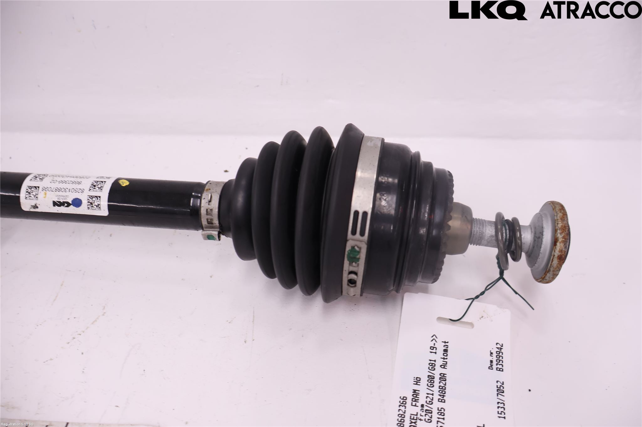 BMW 3 G20/G21/G80/G81 19- Drivaxel Fram Höger