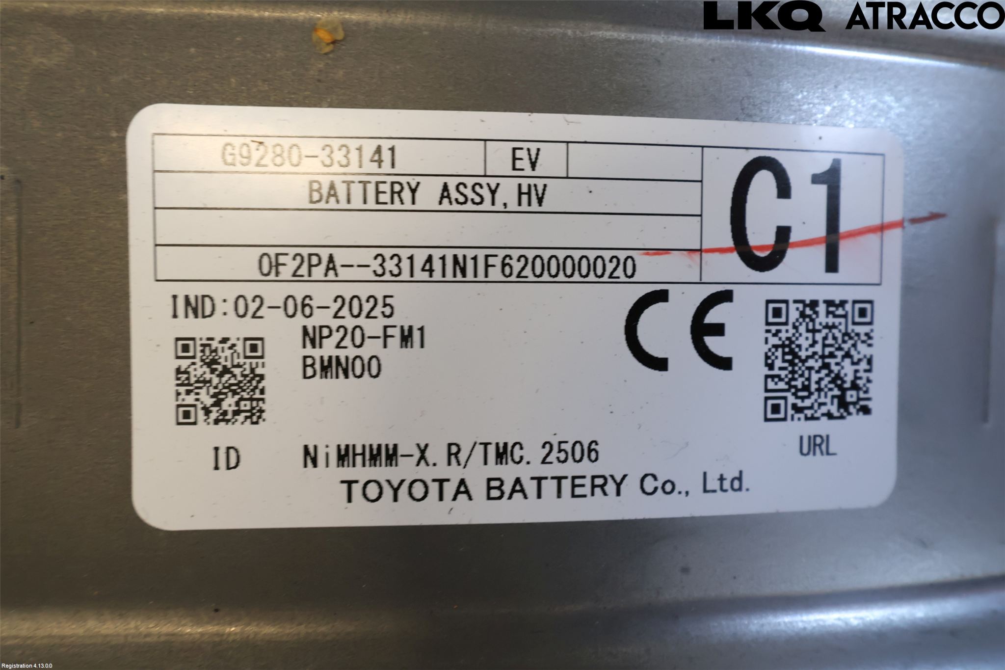 Lexus ES 250/300/330 Batteri Högspänning