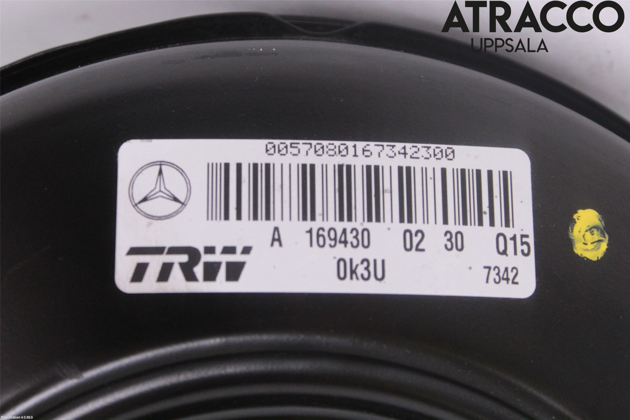 Mercedes-Benz MB A-KLASS (W169) 04-12 Bromsservo
