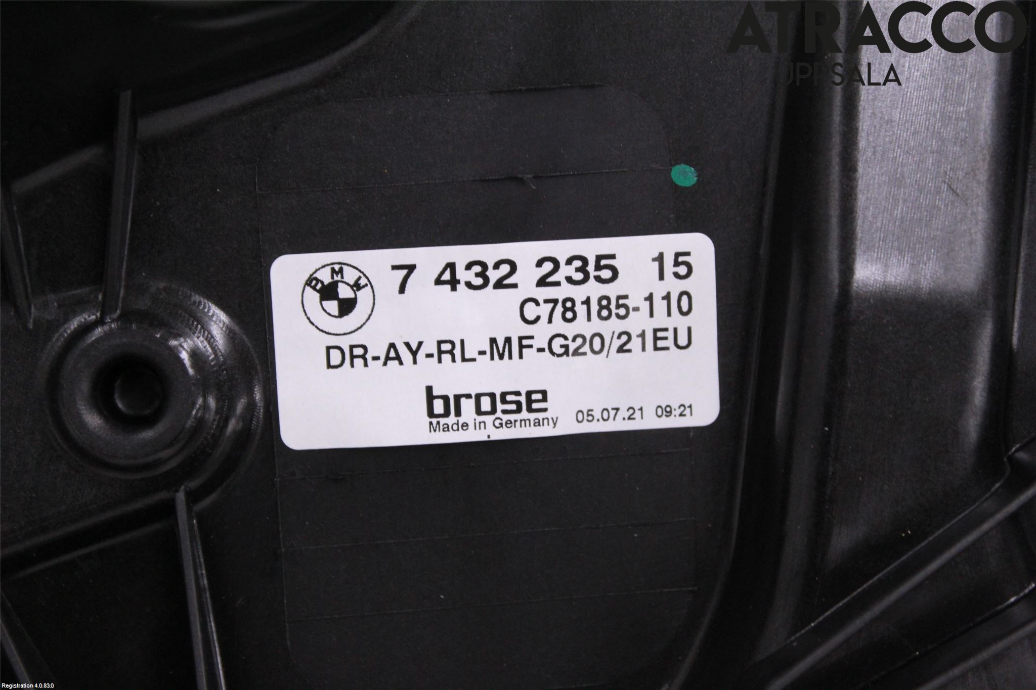 BMW 3 G20/G21/G80/G81 19- Fönsterhiss El Kompl