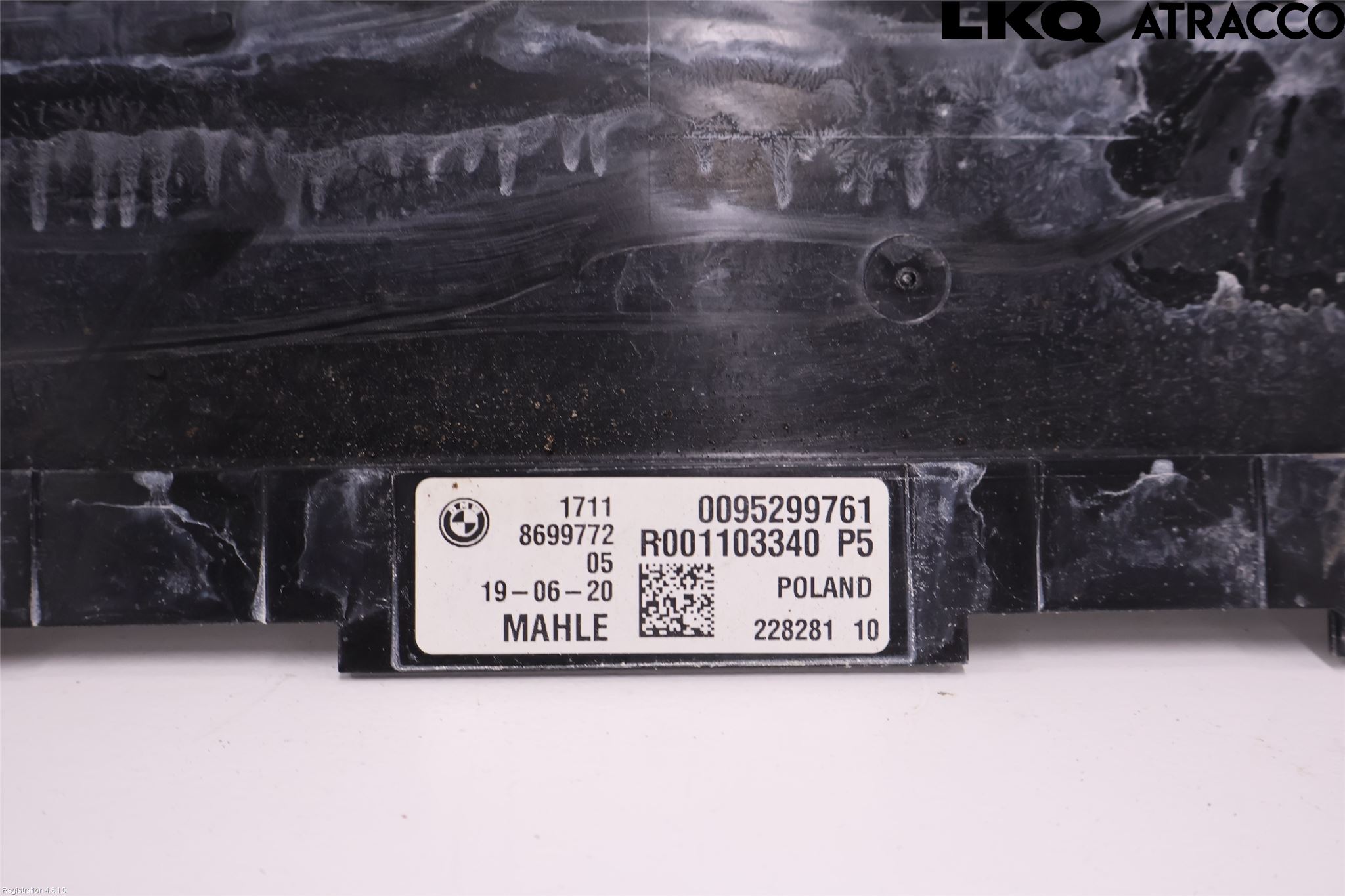 BMW 8 G14/G15/G16 18- Deflektor Plåt-Plast Kylning