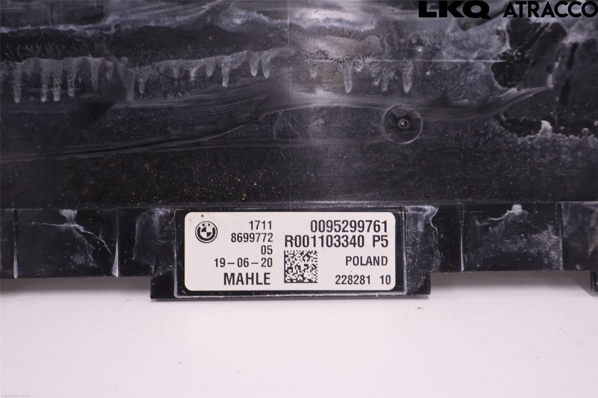 BMW 8 G14/G15/G16 18- Deflektor Plåt-Plast Kylning