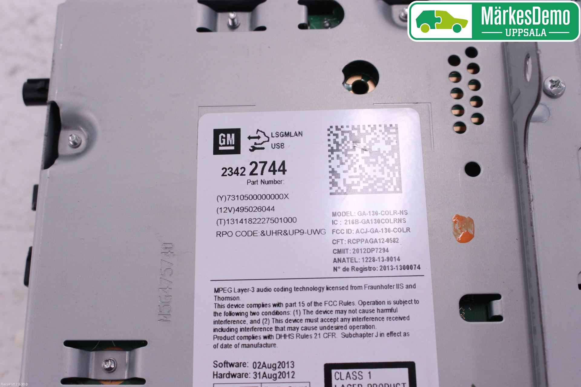 GM CHEVROLET ORLANDO Cd Radio - Multimediapanel