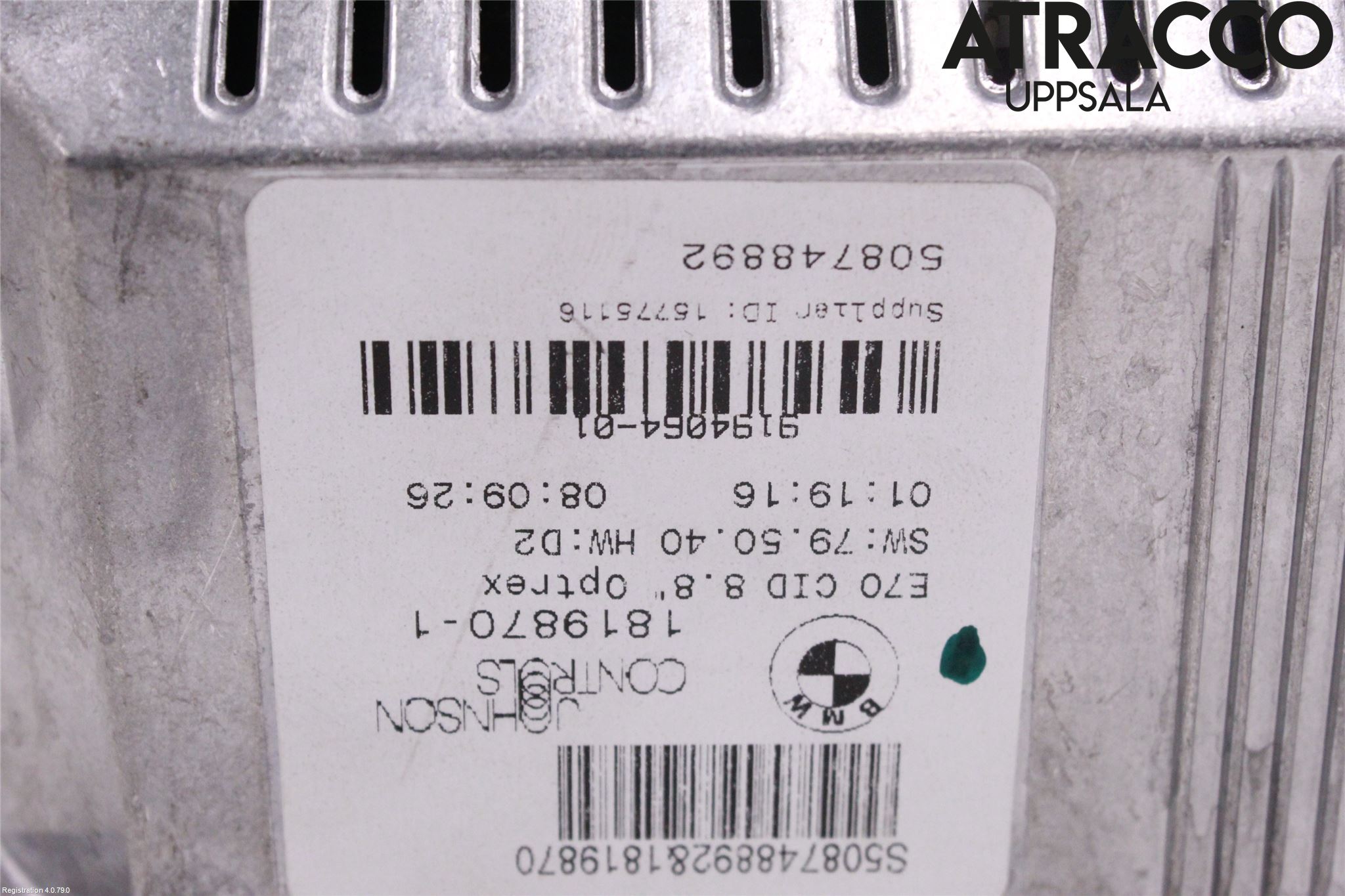 BMW X6 E71/E72   08-14 Bildskärm