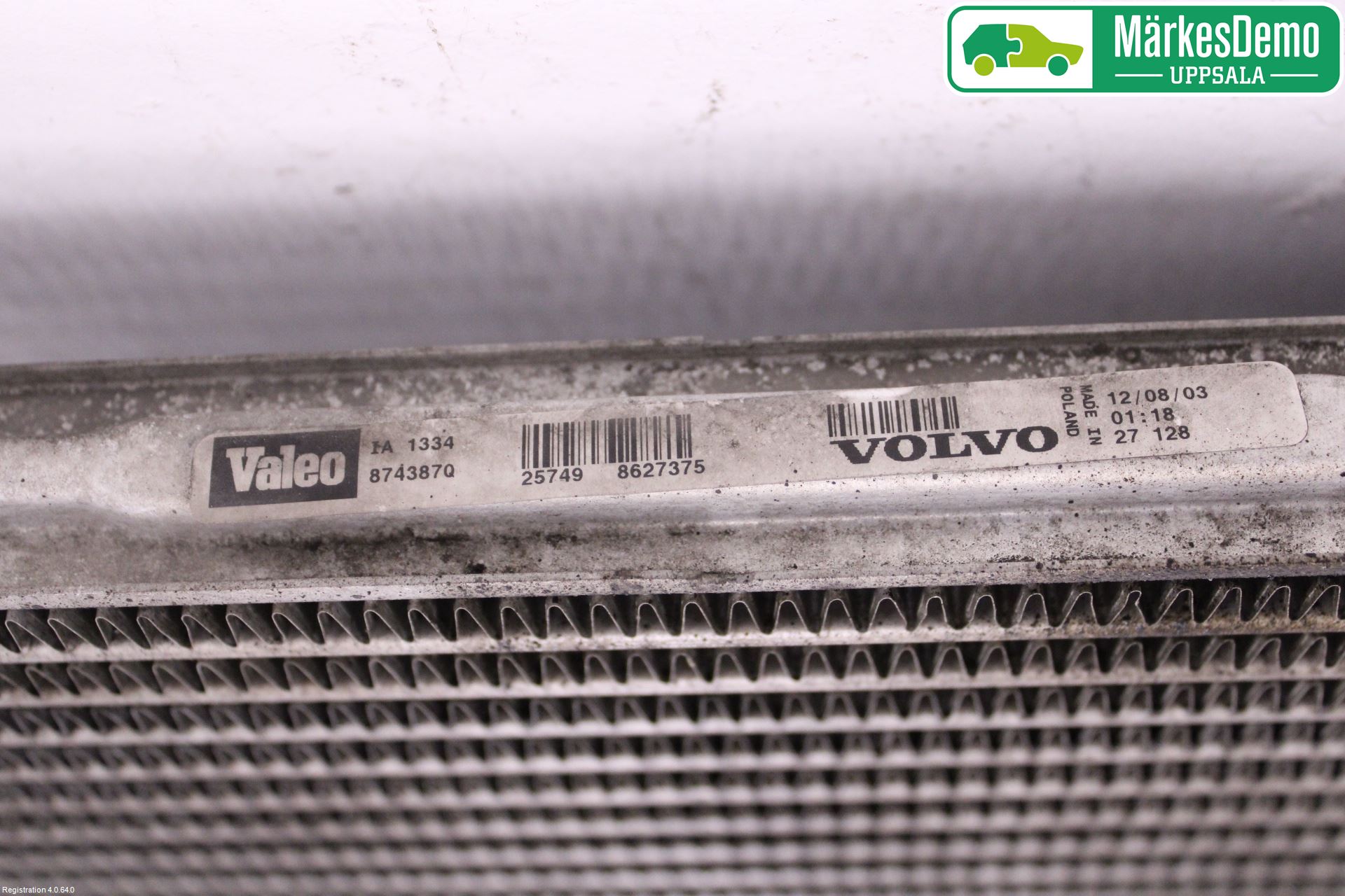 Volvo XC90 03-06 Laddluft-Intercooler Kyl