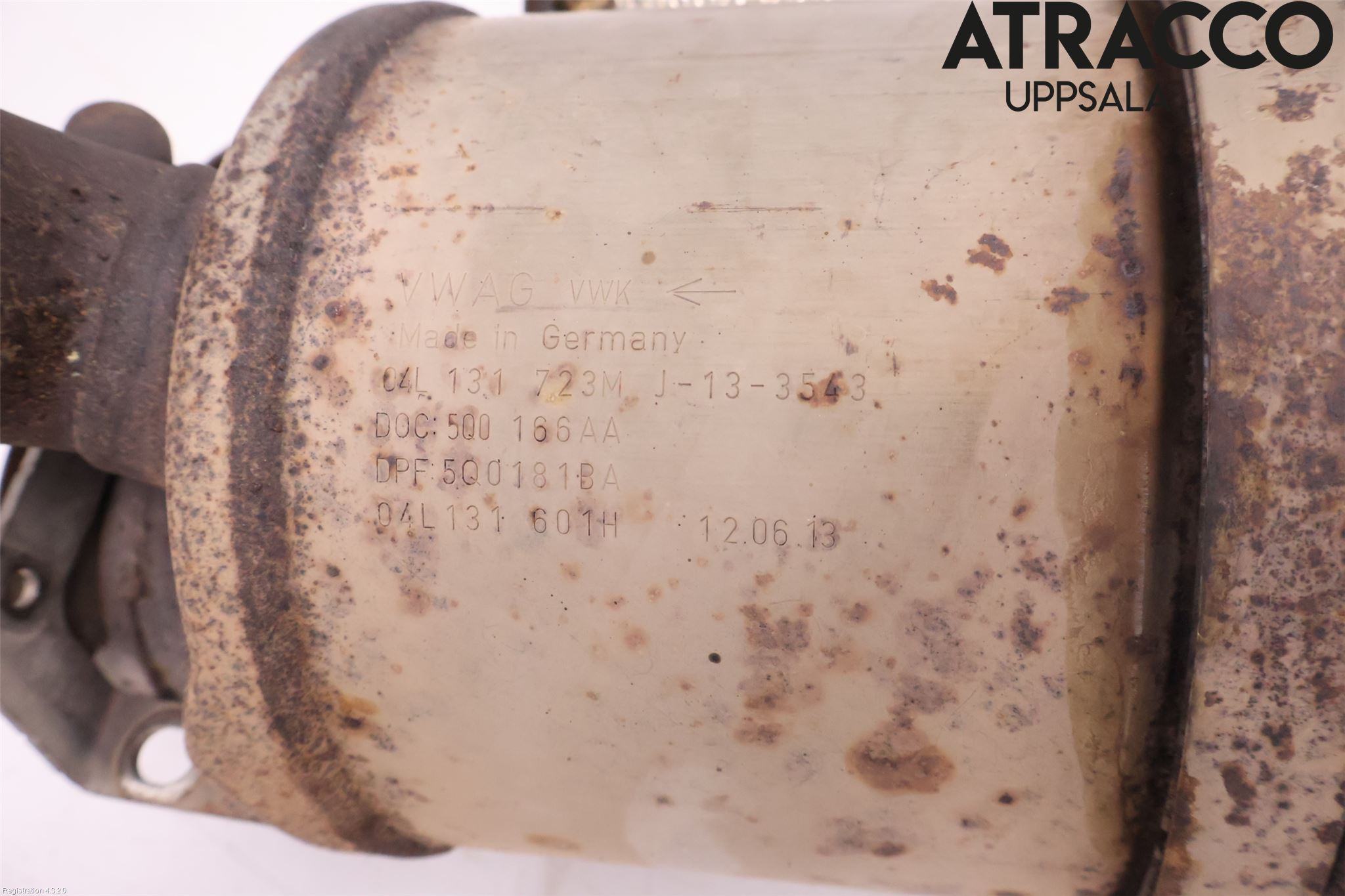 Volkswagen VW GOLF / E-GOLF VII 13-20 Avgas Partikelfilter