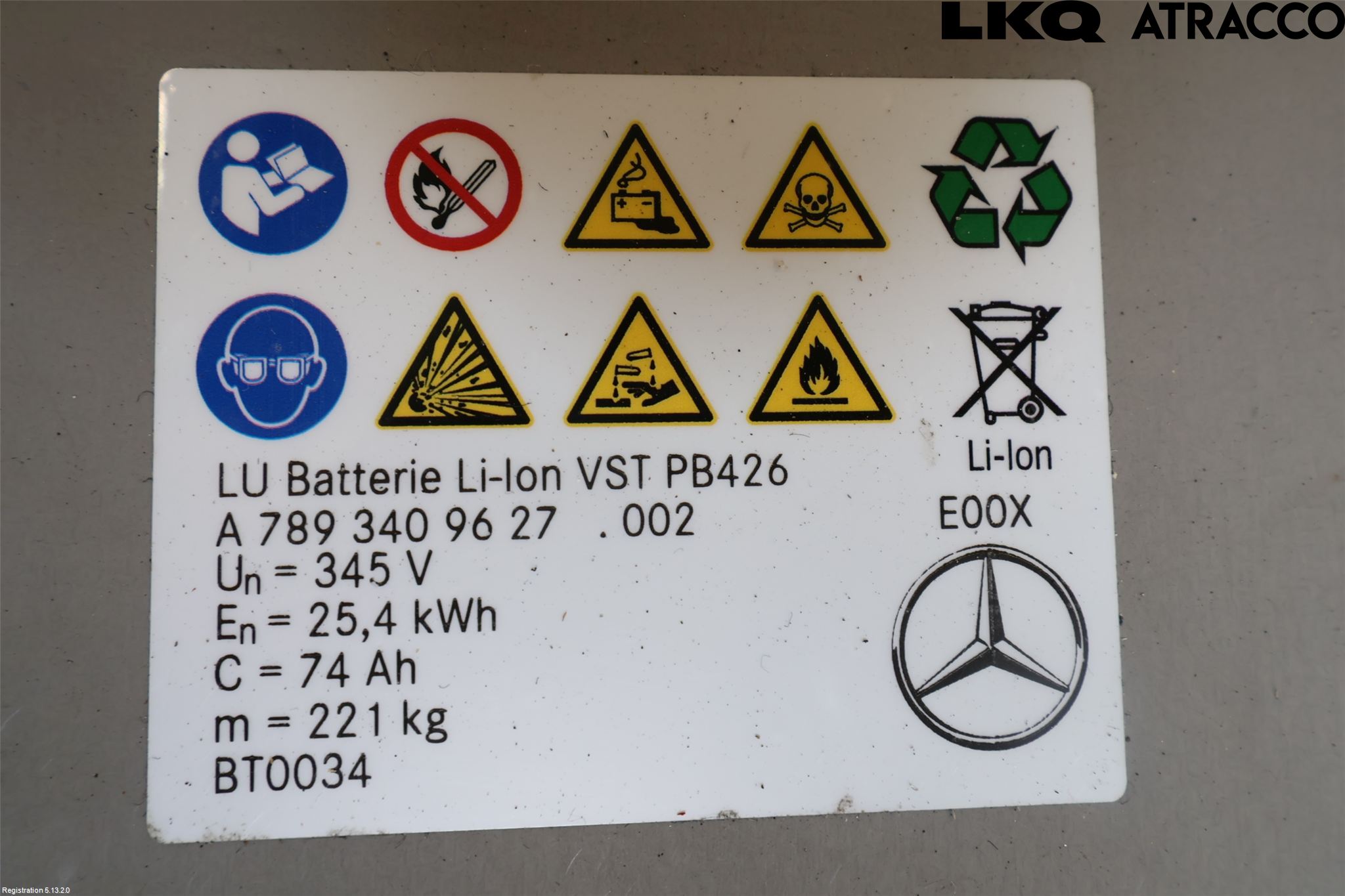 Mercedes-Benz MB C-KLASS (W206) 21- Batteri Högspänning