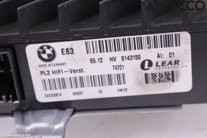 BMW X3 E83     03-10 Radio-Stereo Förstärkare