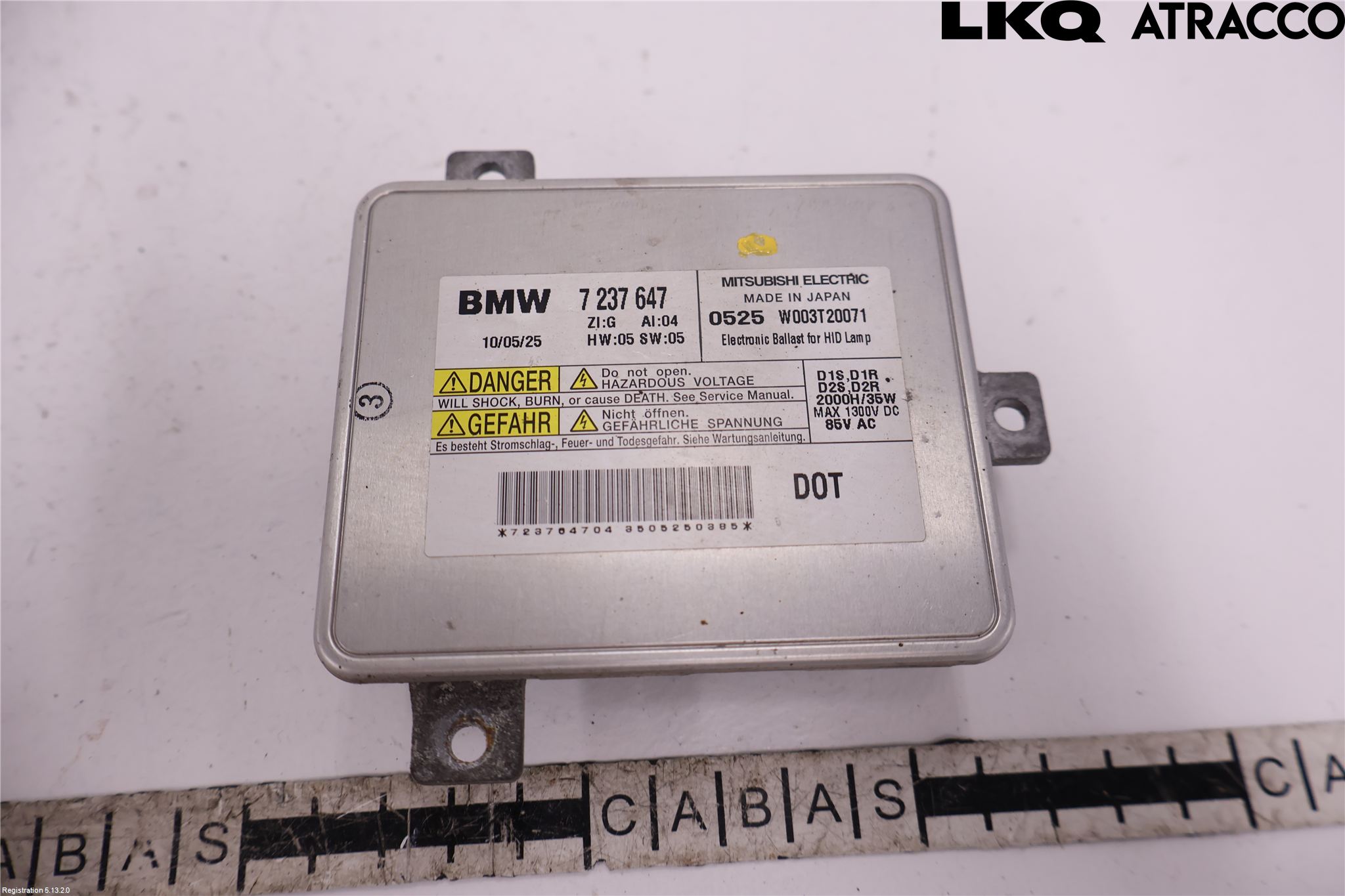BMW 5 F10/F11/F18 09-17 Styrenhet Strålkastare