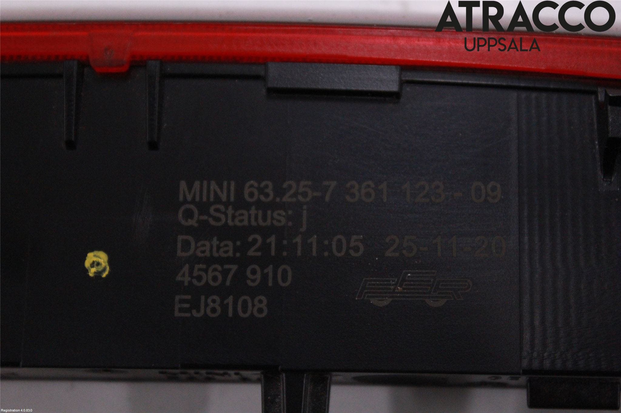 Mini COUNTRYMAN F60 17-23 Bromsljus Bakruta