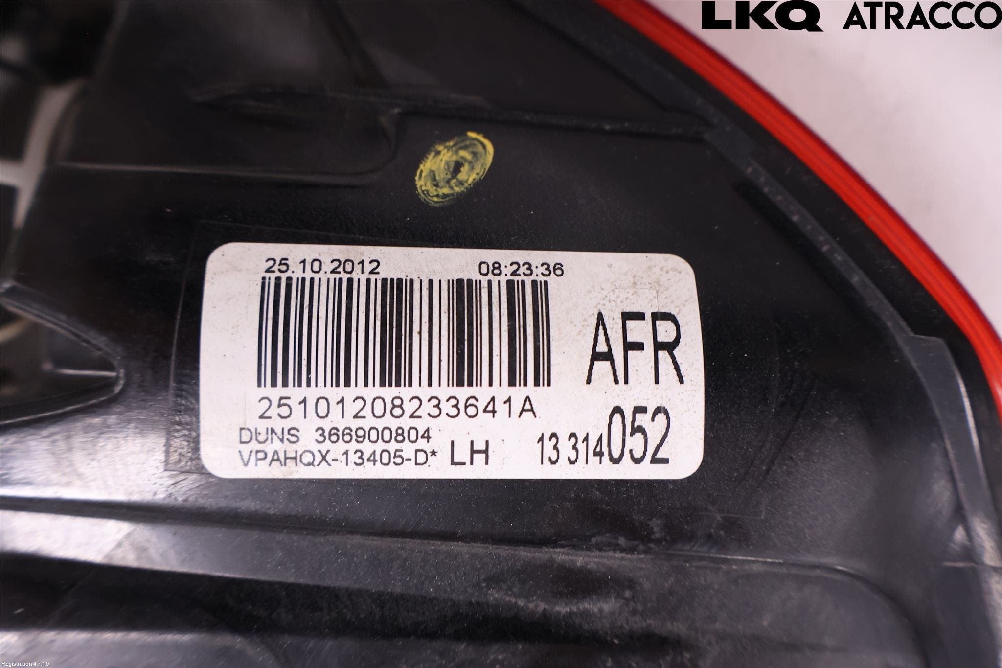 Opel ASTRA J 10-15 Bakljus Vänster