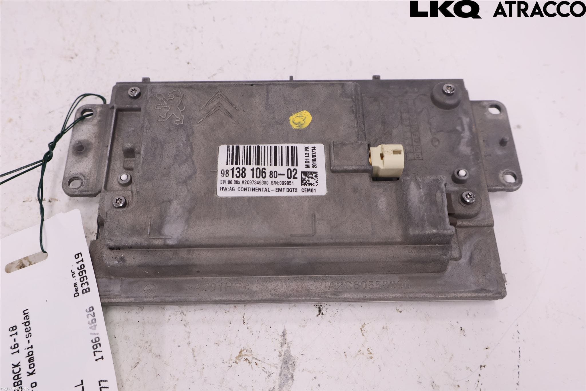 DS 4 CROSSBACK 16-18 Bildskärm