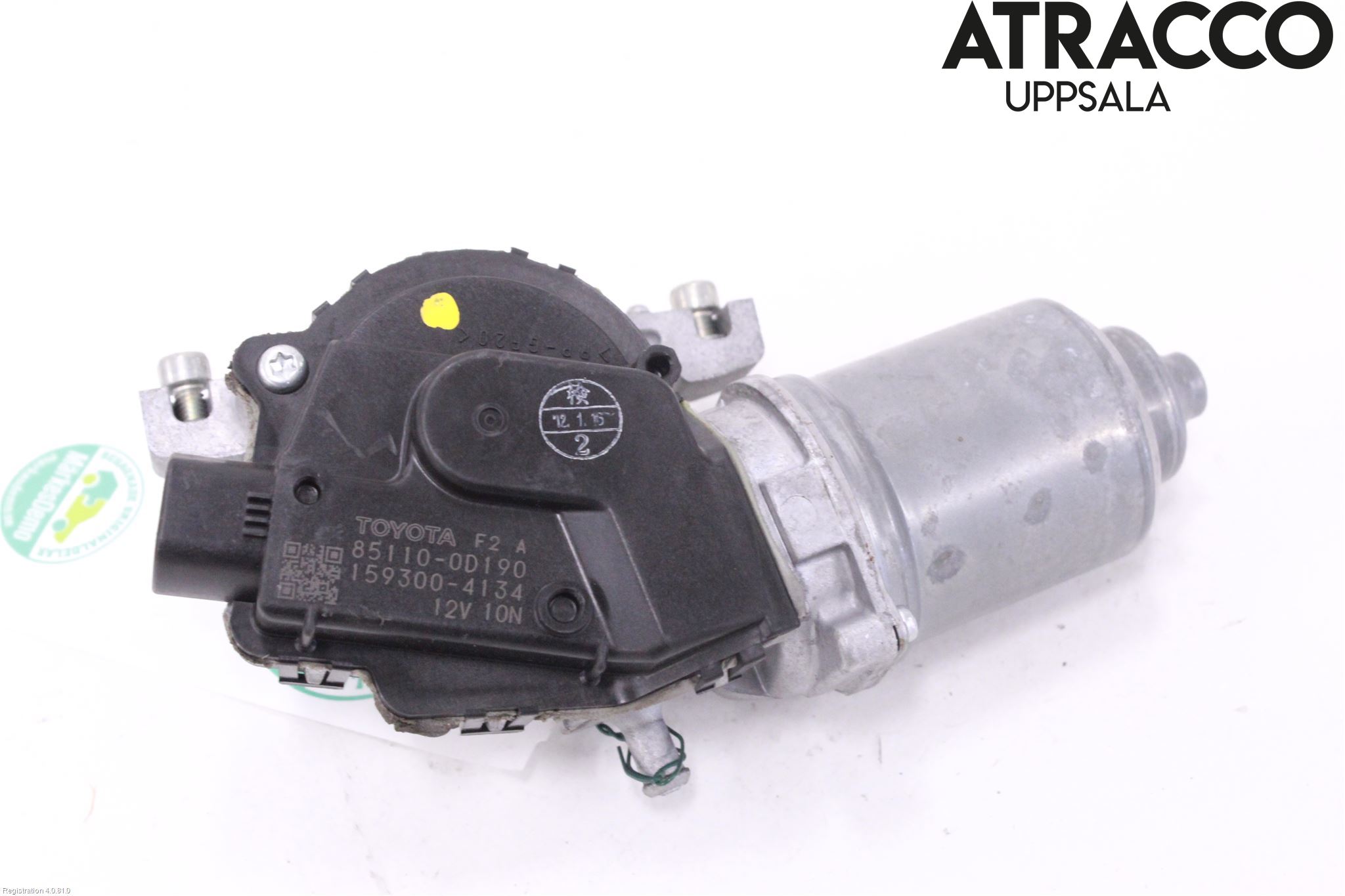 Toyota YARIS XP130 12-14 Torkarmotor Vindruta