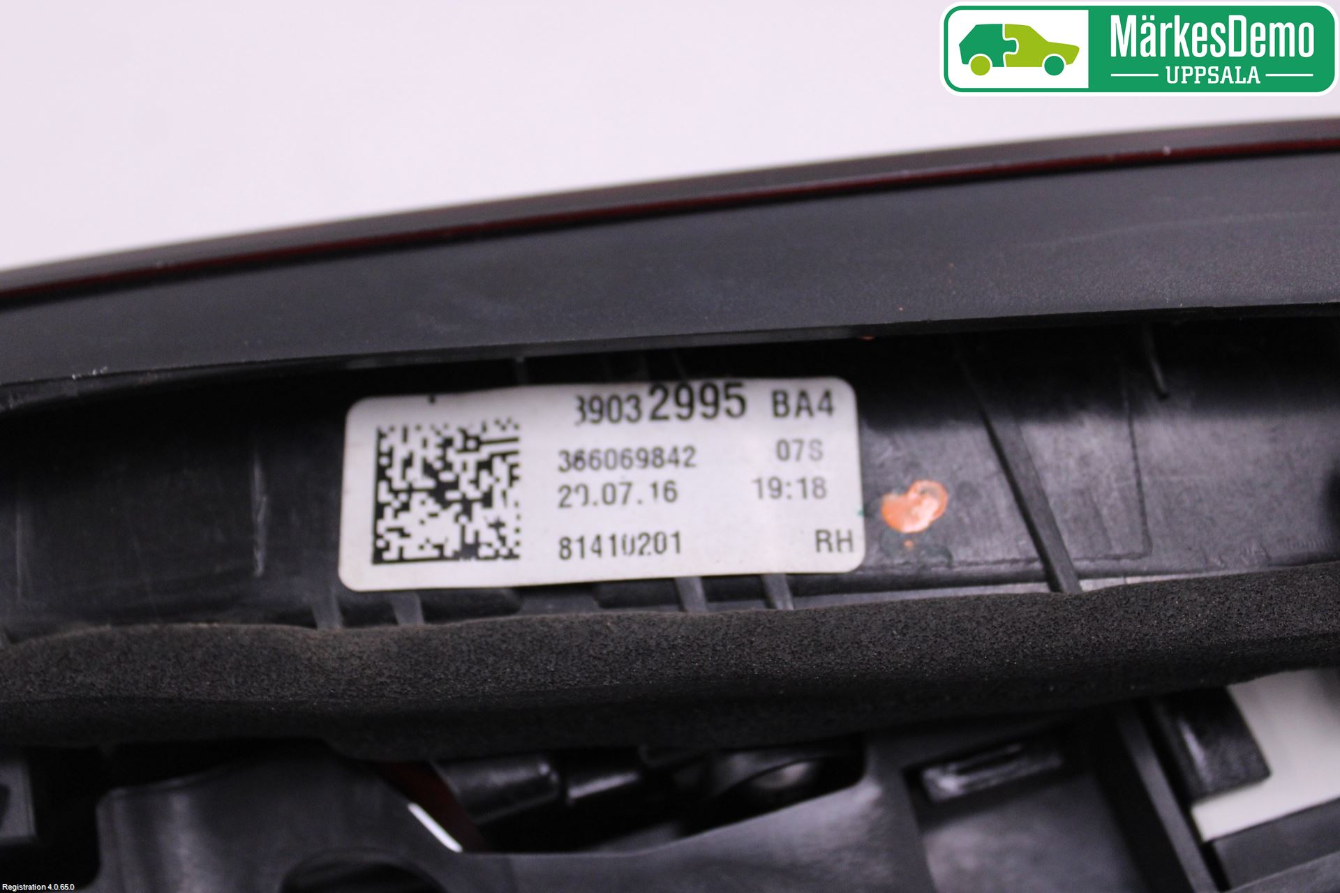 Opel ASTRA K 16-22 Bakljus Lucka Hö