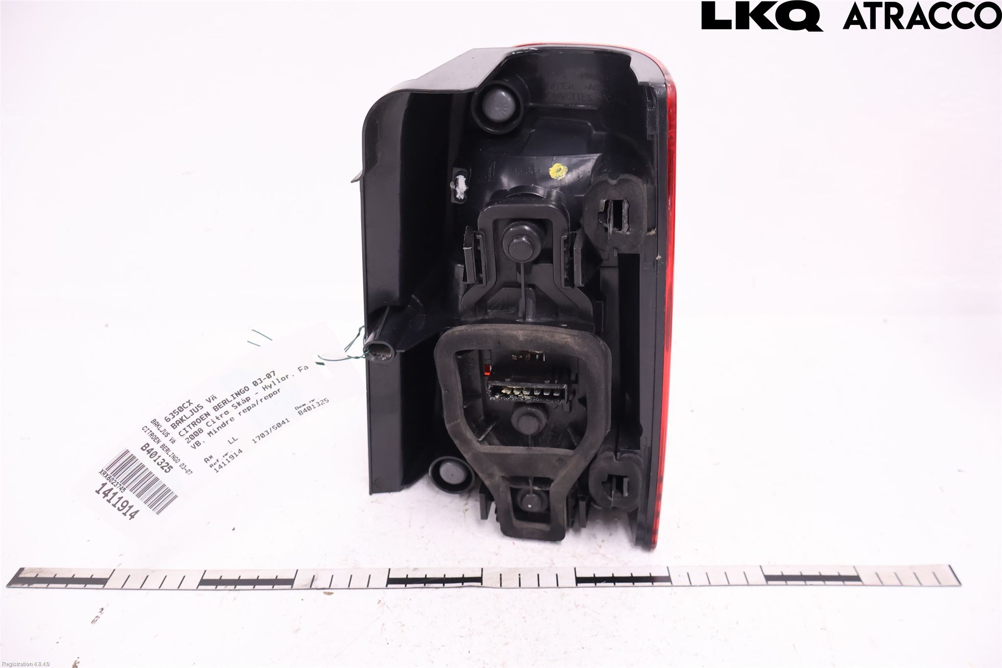 Citroen BERLINGO  03-07 Bakljus Vänster