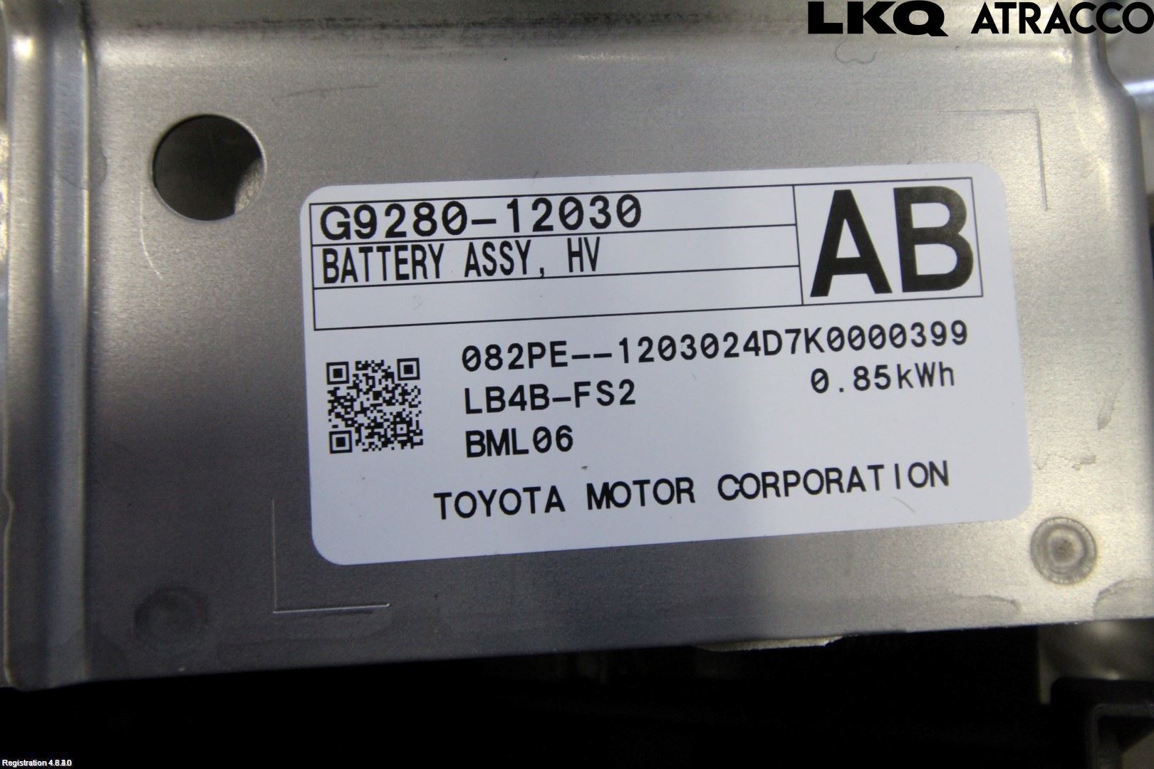 Toyota COROLLA 19- Batteri Högspänning