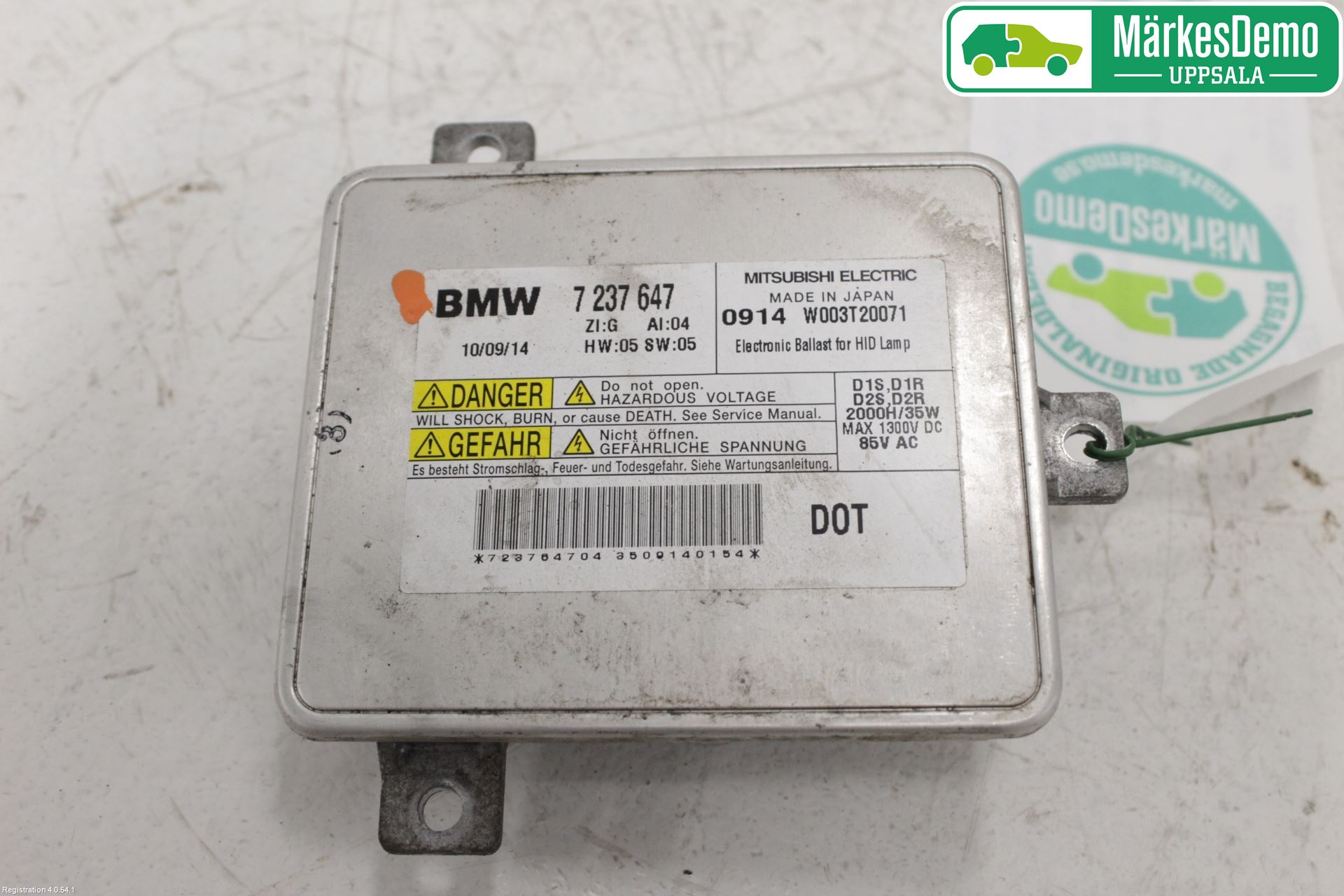 BMW 5 F10/F11/F18 09-17 Styrenhet Strålkastare